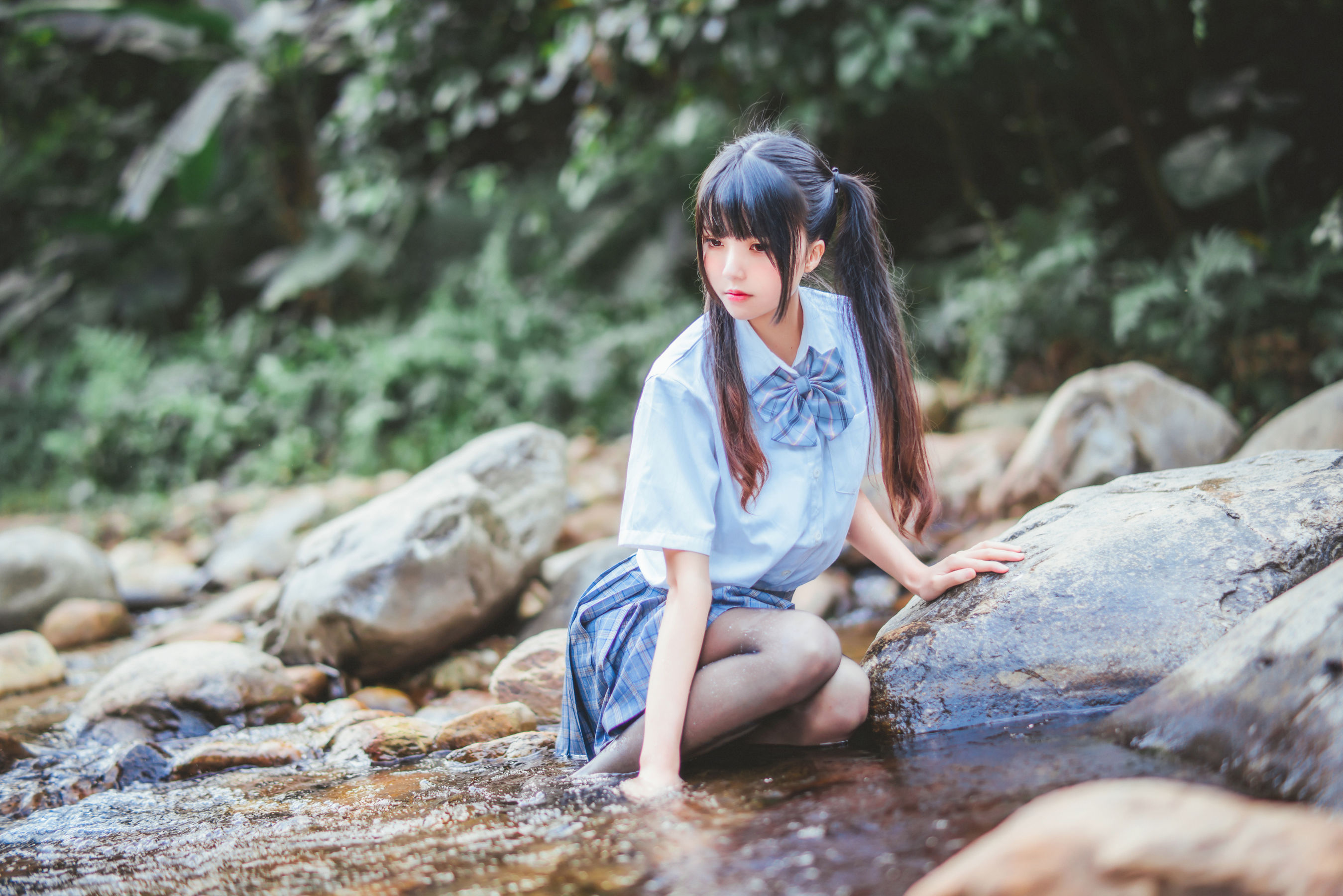  桜桃喵《校服少女COSPLAY湿身系列》 第14张