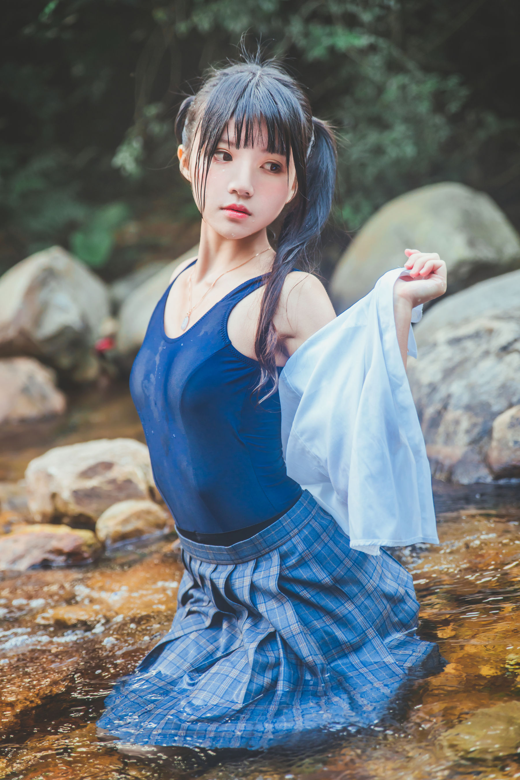  桜桃喵《校服少女COSPLAY湿身系列》 第43张