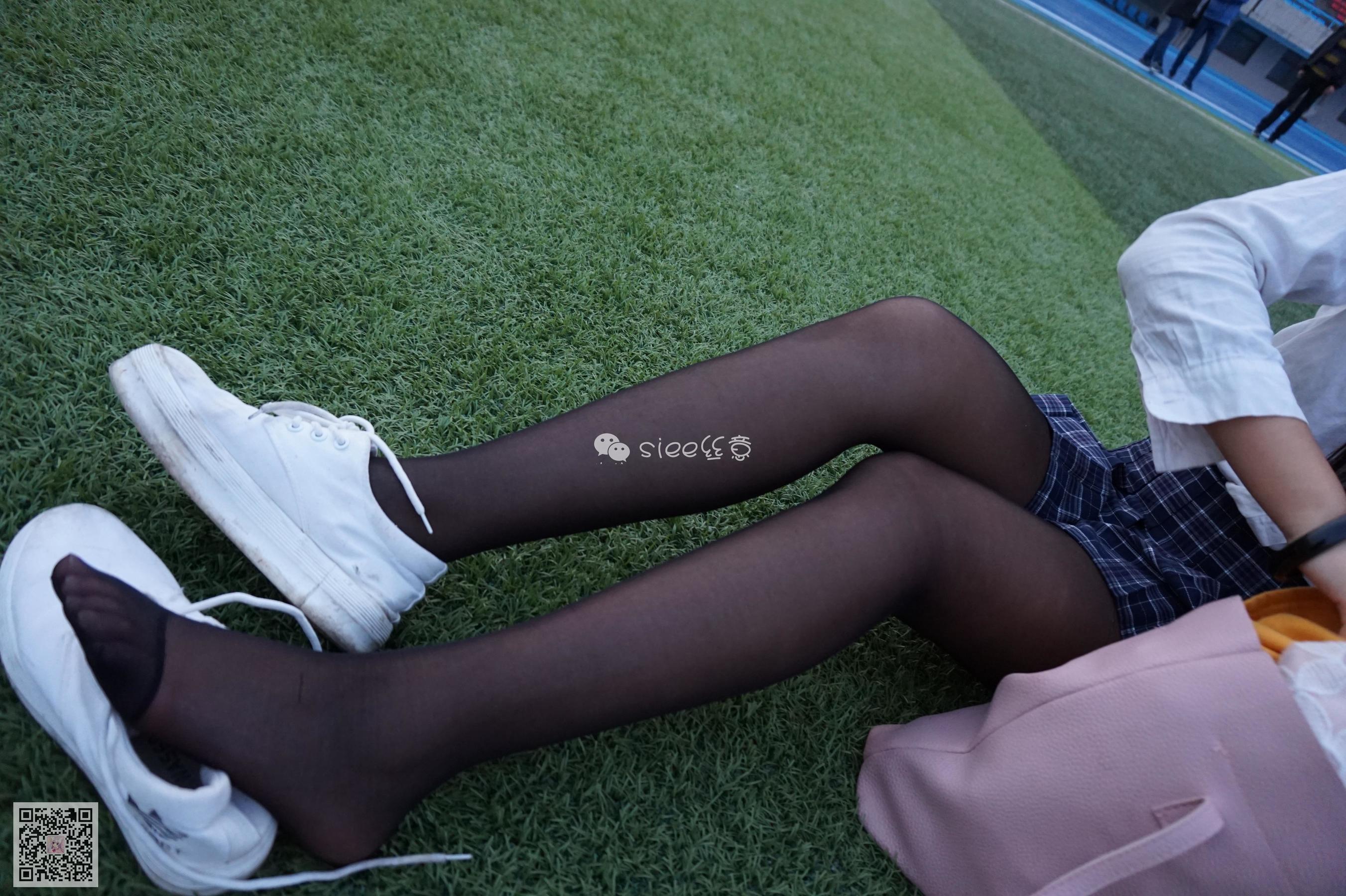 [丝意SIEE] No.006 曦曦 操场黑丝  第5张