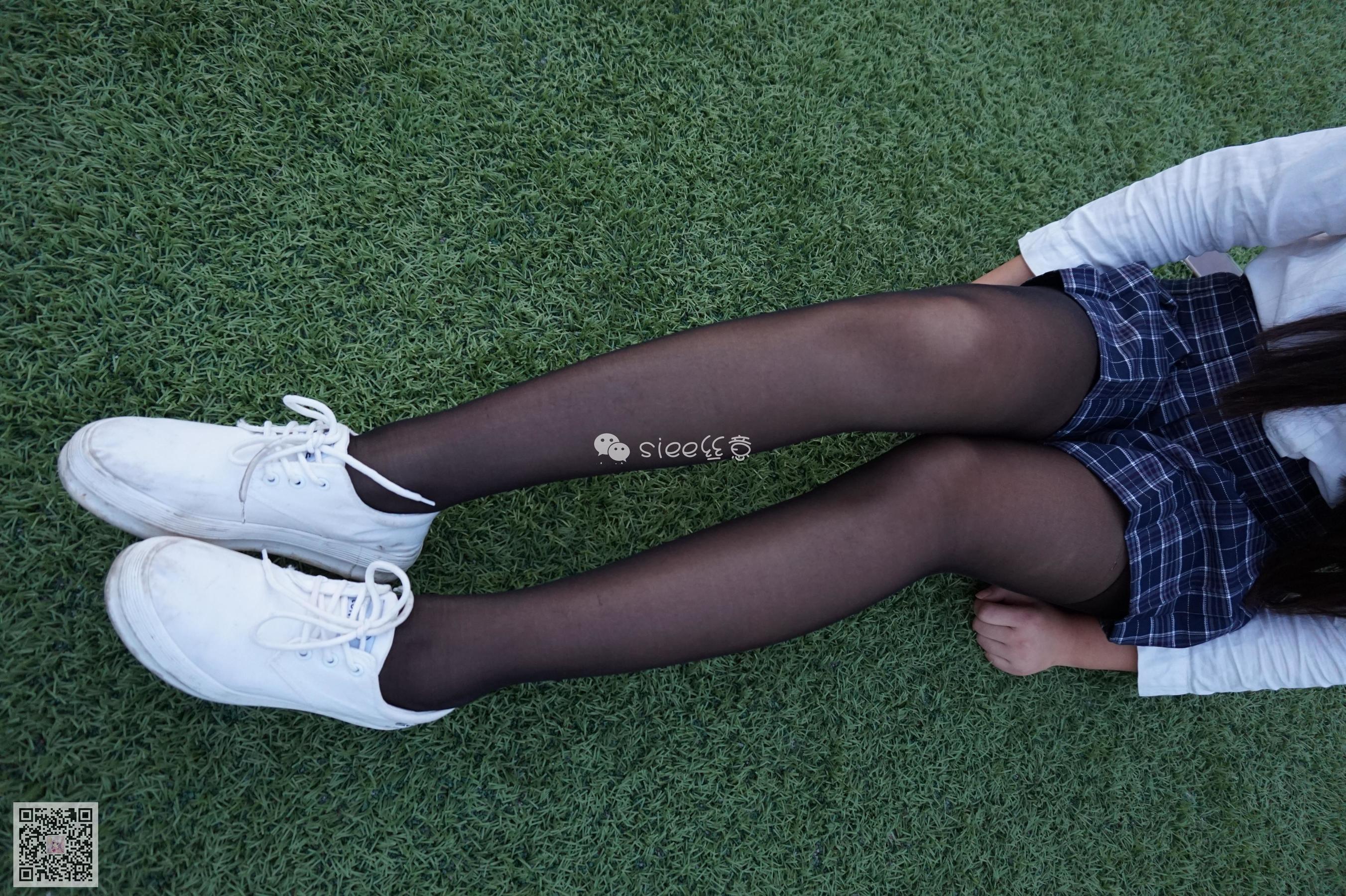 [丝意SIEE] No.006 曦曦 操场黑丝  第3张