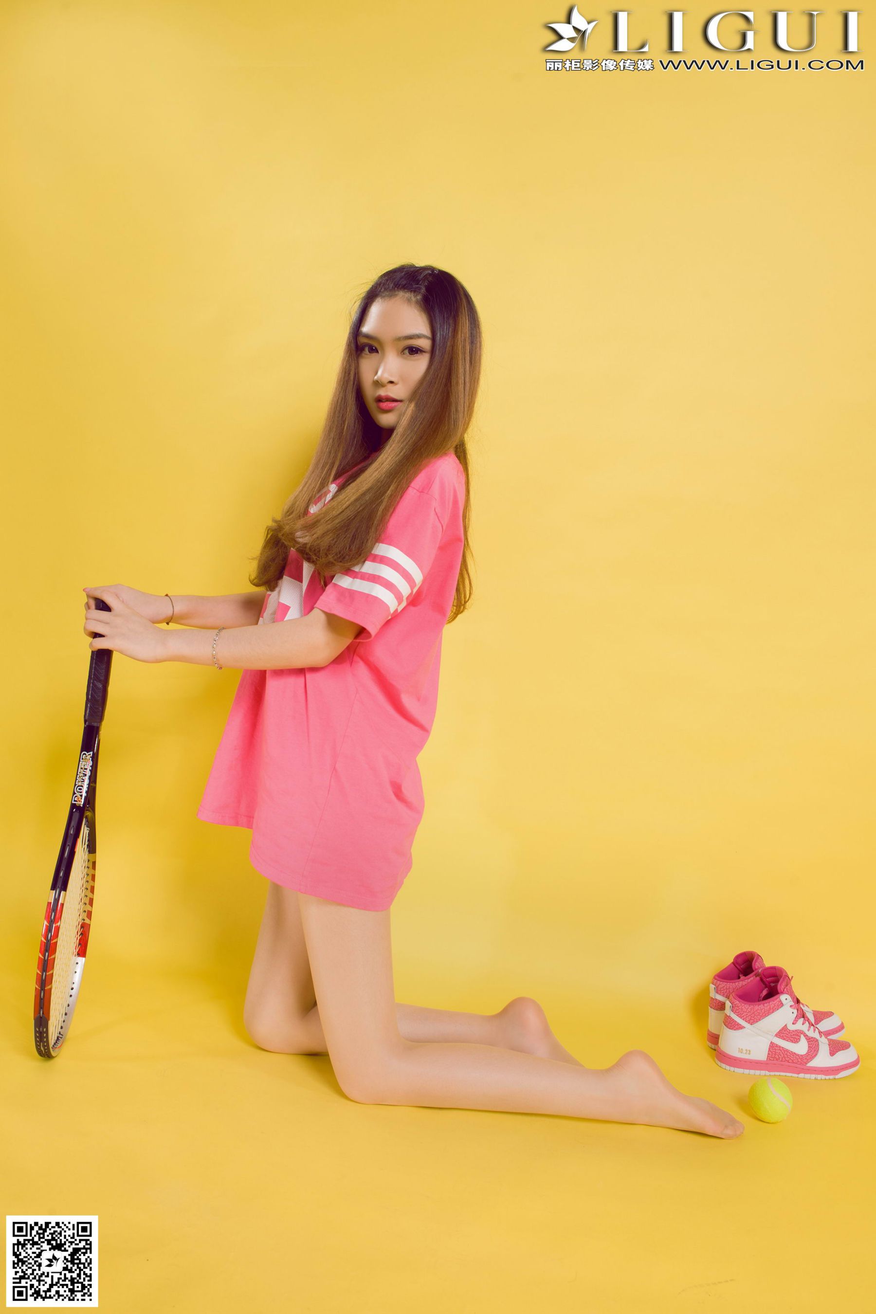 [丽柜LiGui] Model 允儿《篮球少女羽毛球运动系列》美腿玉足写真图片  第35张