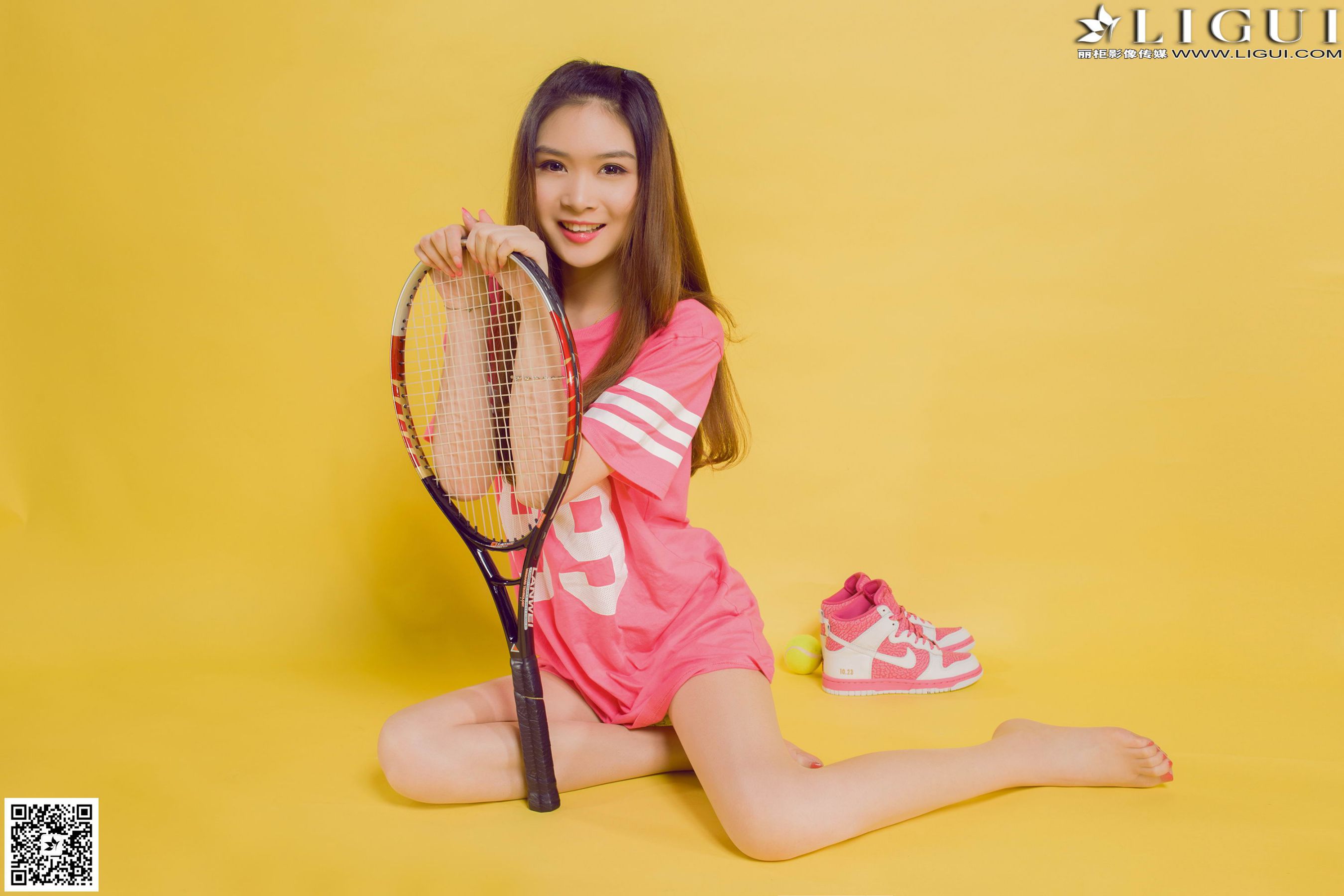 [丽柜LiGui] Model 允儿《篮球少女羽毛球运动系列》美腿玉足写真图片  第51张