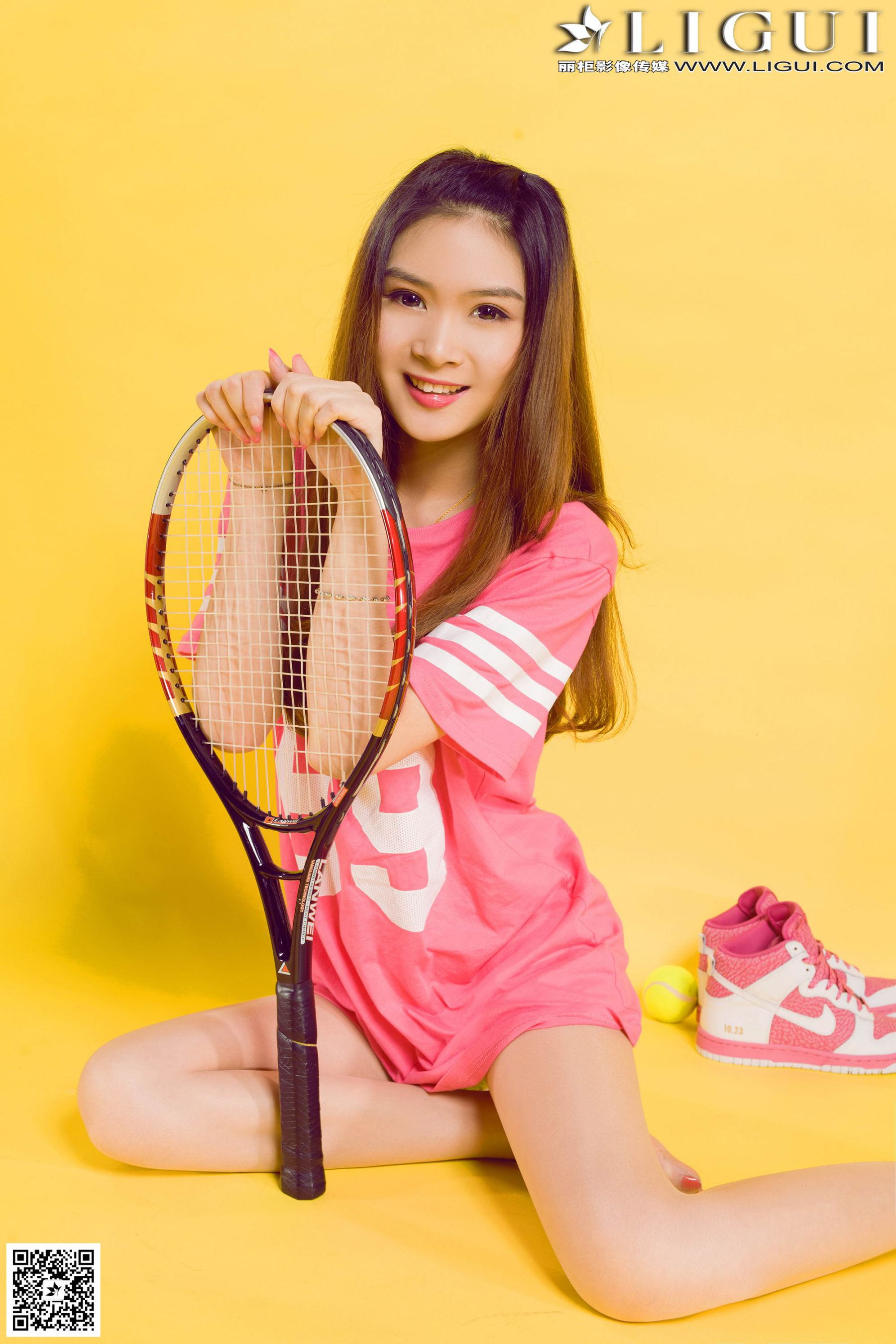 [丽柜LiGui] Model 允儿《篮球少女羽毛球运动系列》美腿玉足写真图片  第52张
