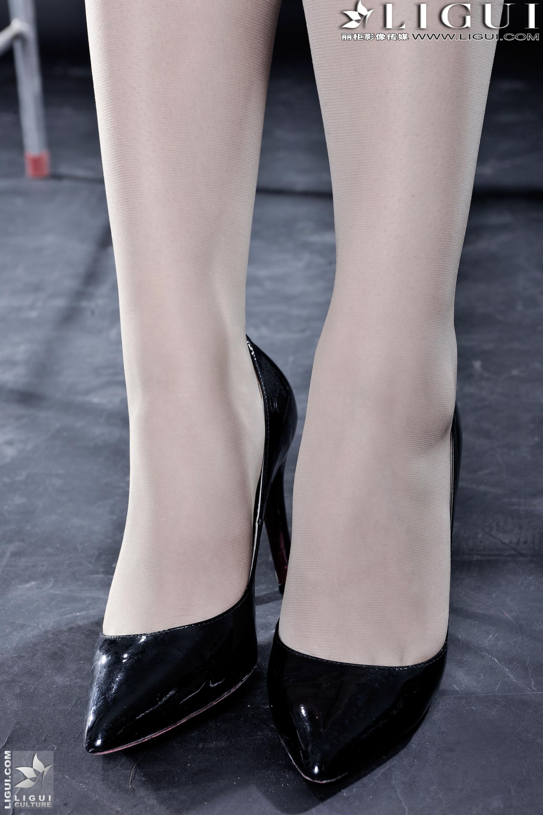 [丽柜贵足LiGui] Model 允儿《肉丝袜高跟女郎》美腿丝足写真图片  第20张