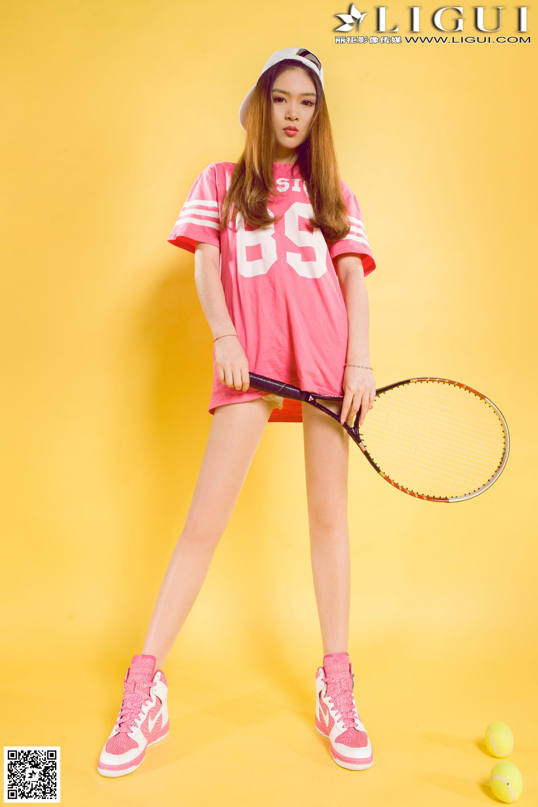 [丽柜LiGui] Model 允儿《篮球少女羽毛球运动系列》美腿玉足写真图片  第1张