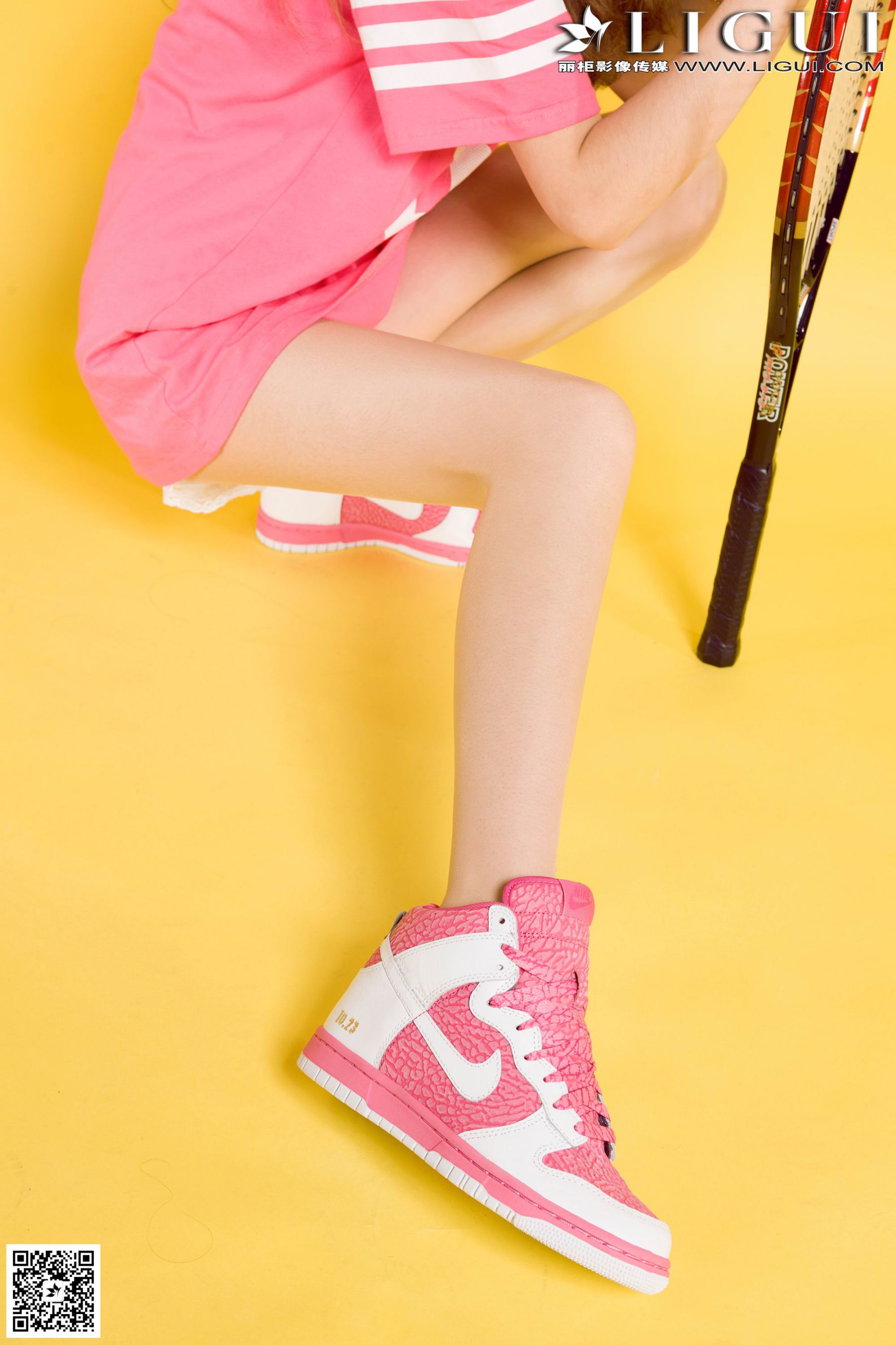 [丽柜LiGui] Model 允儿《篮球少女羽毛球运动系列》美腿玉足写真图片  第21张