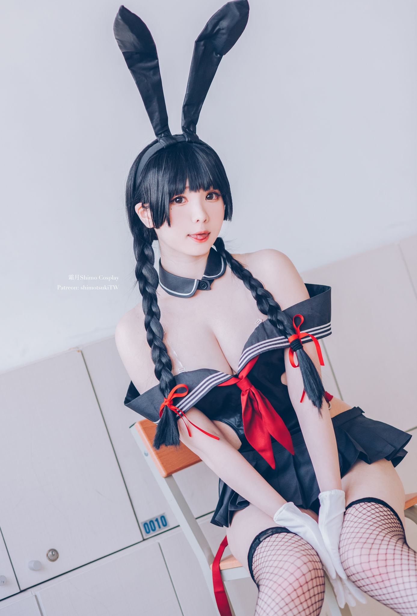  微博妹纸霜月shimo - 卯月桃子 水手服兔女郎 第23张