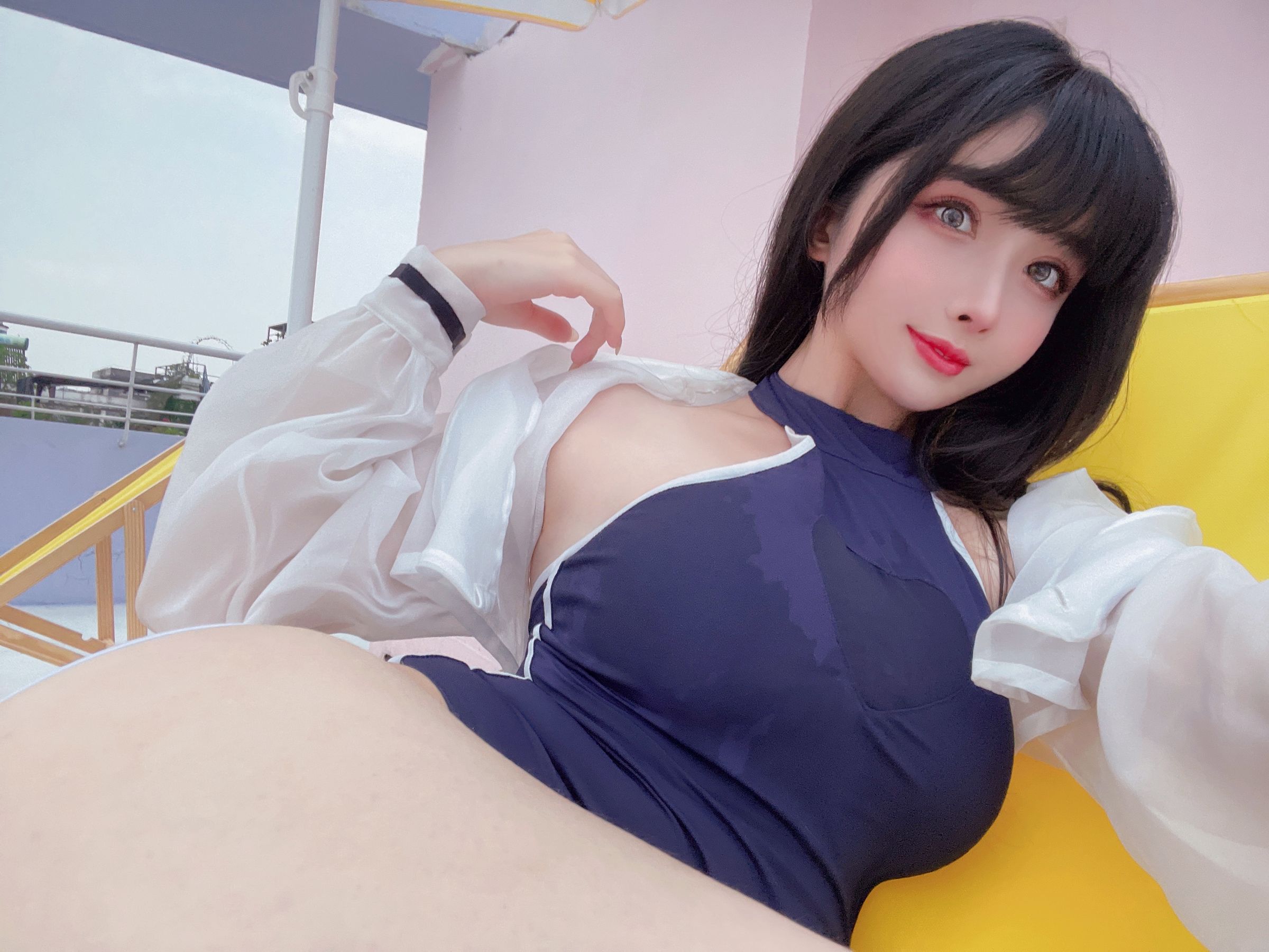  COS福利rioko凉凉子 - 天台竞泳 第40张