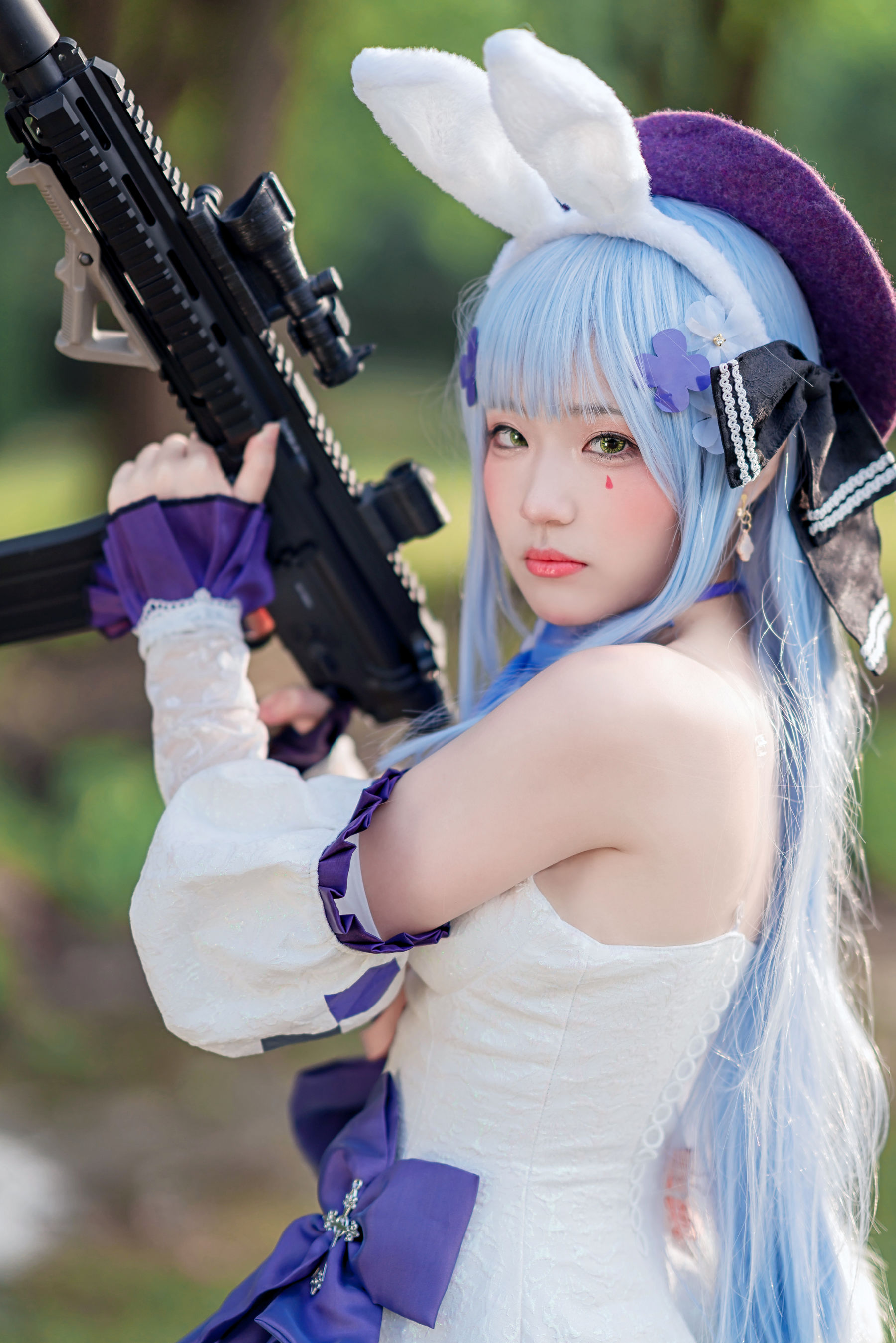 [网红COSER写真] 动漫博主Mime弥美 - 少女前线 HK416  第20张