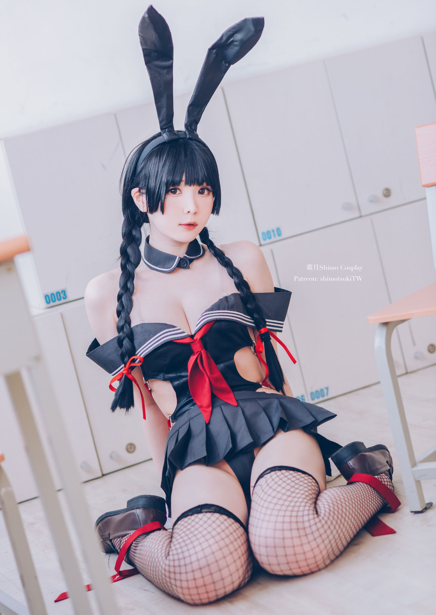  微博妹纸霜月shimo - 卯月桃子 水手服兔女郎 第19张