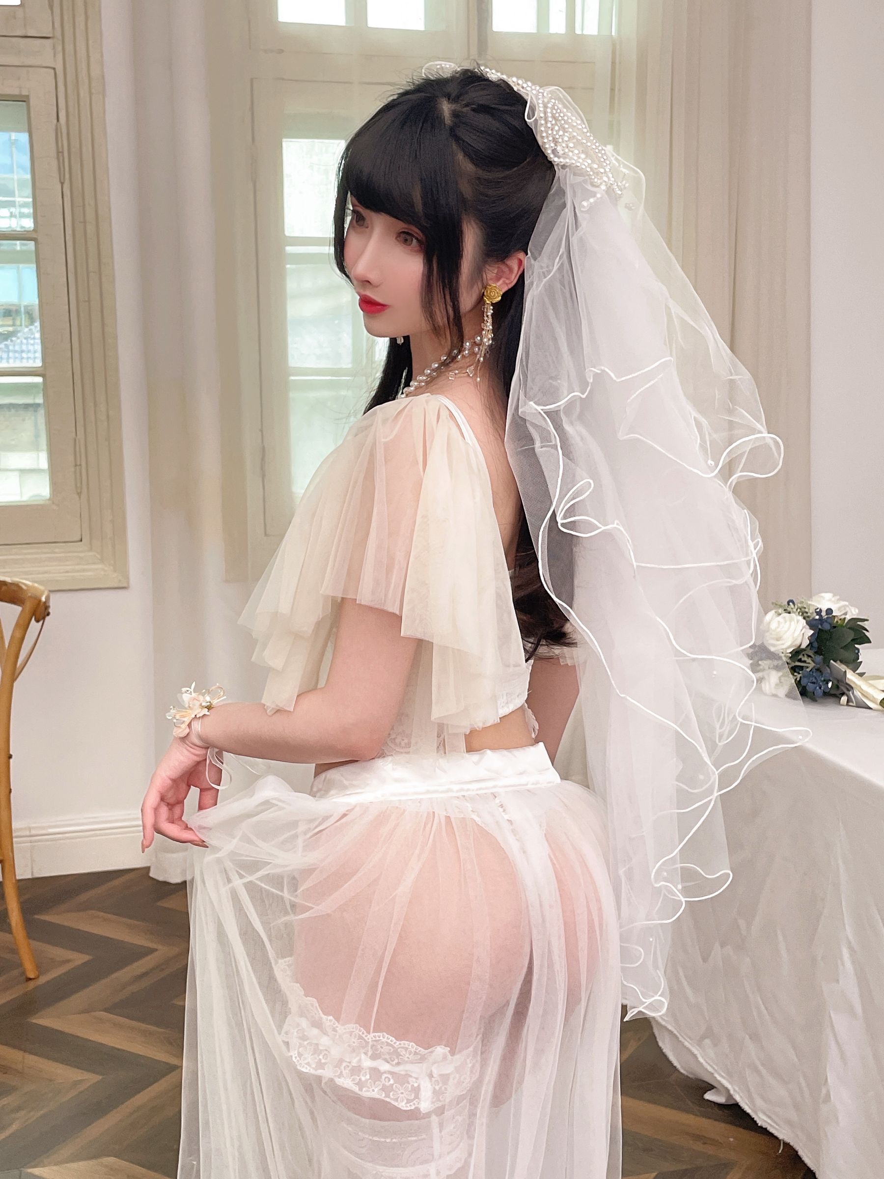  COS福利rioko凉凉子 - 透明婚纱 第40张