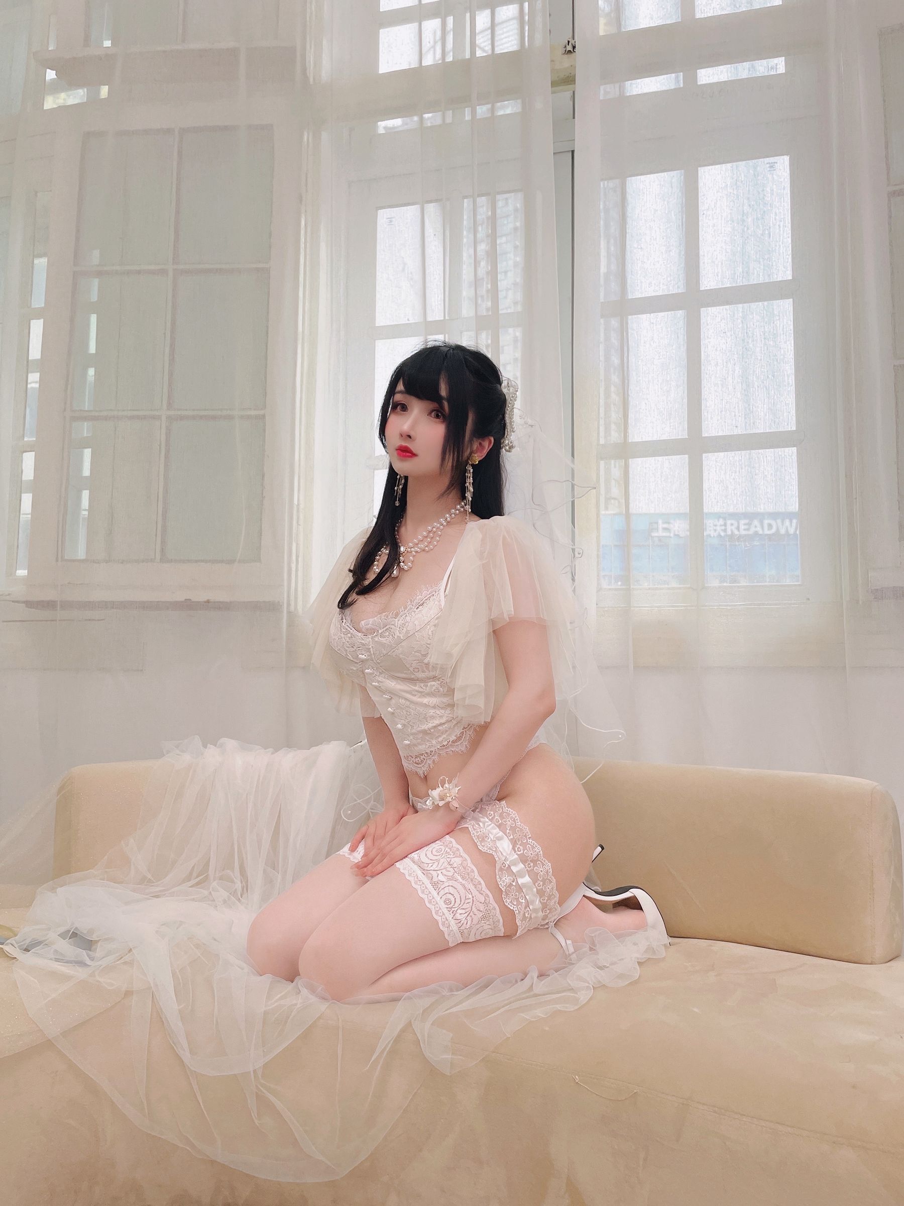 COS福利rioko凉凉子 - 透明婚纱 第39张