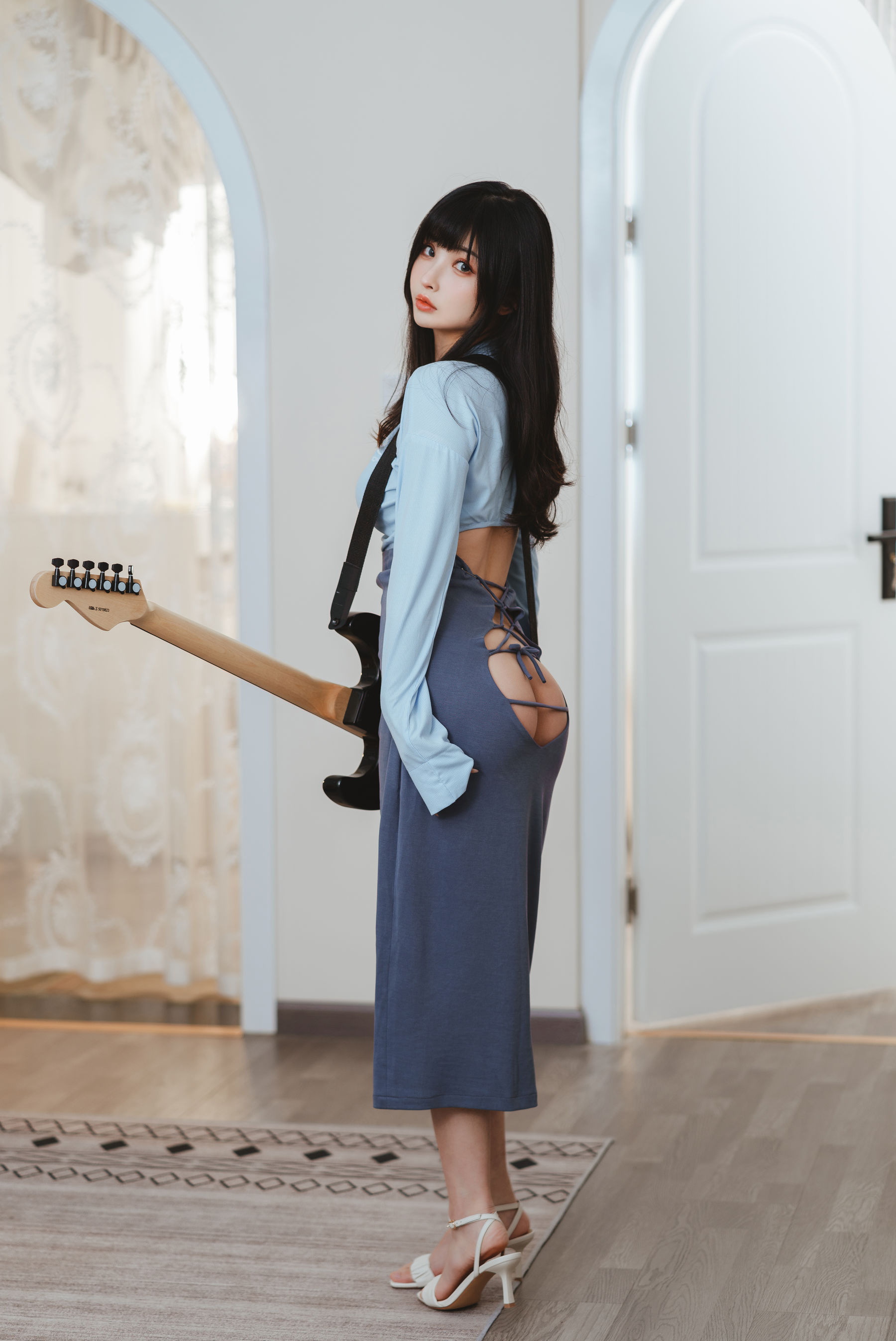  COS福利rioko凉凉子 - 吉他妹妹系带裙 第36张