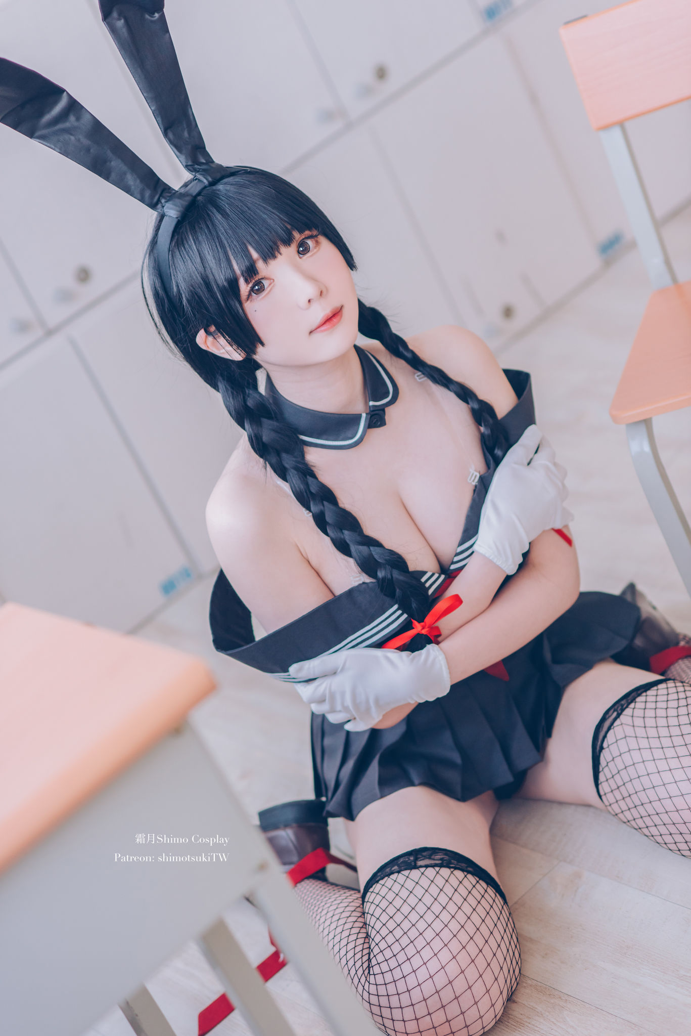  微博妹纸霜月shimo - 卯月桃子 水手服兔女郎 第20张