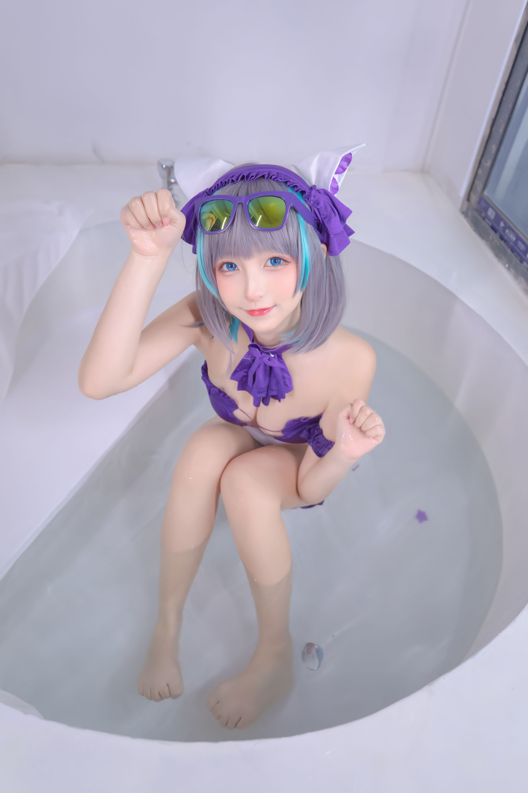  萝莉神楽板真冬 之柴郡 - 纯色庭院 第84张