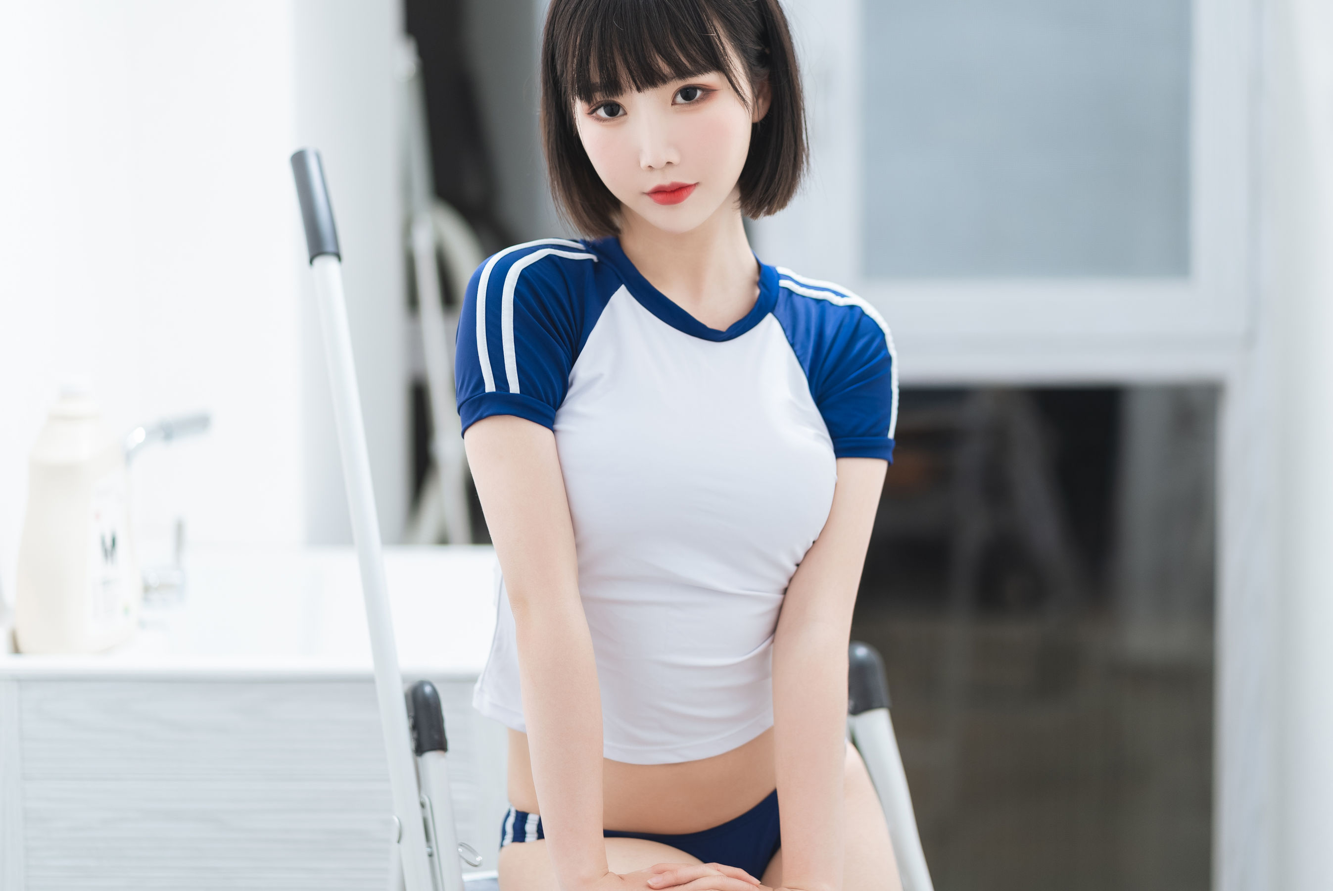  可爱人气Coser面饼仙儿 - 体操服 第1张
