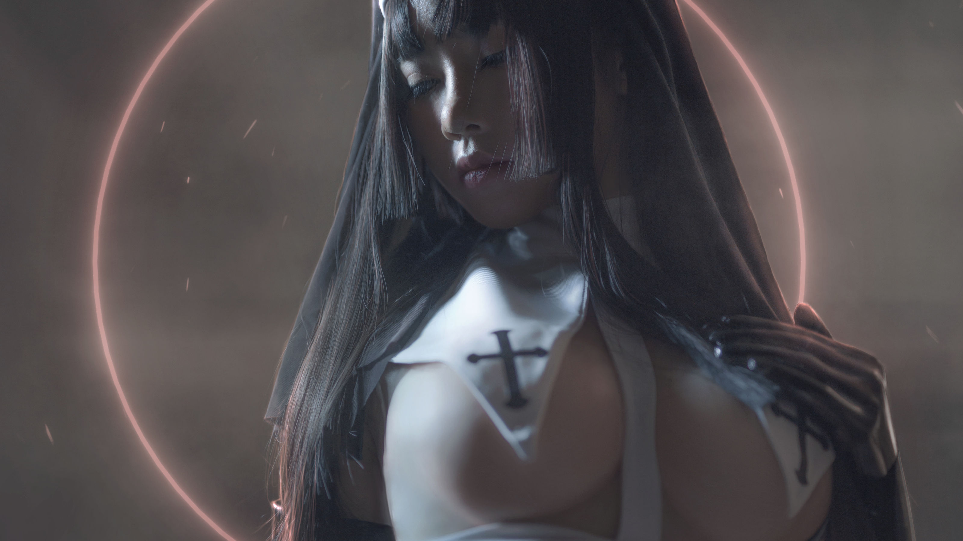  动漫博主uki雨季 - 修女黑胶衣 第10张