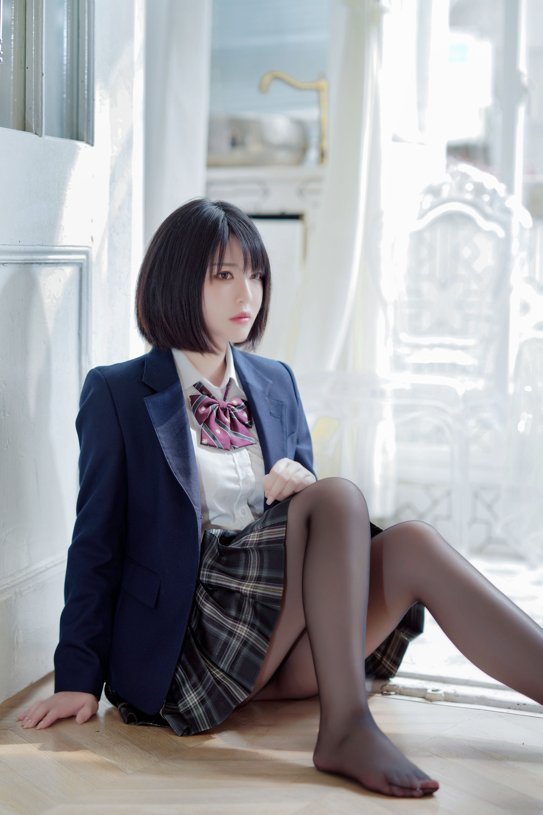  半半子 - 彼女の制服姿が好き 第9张