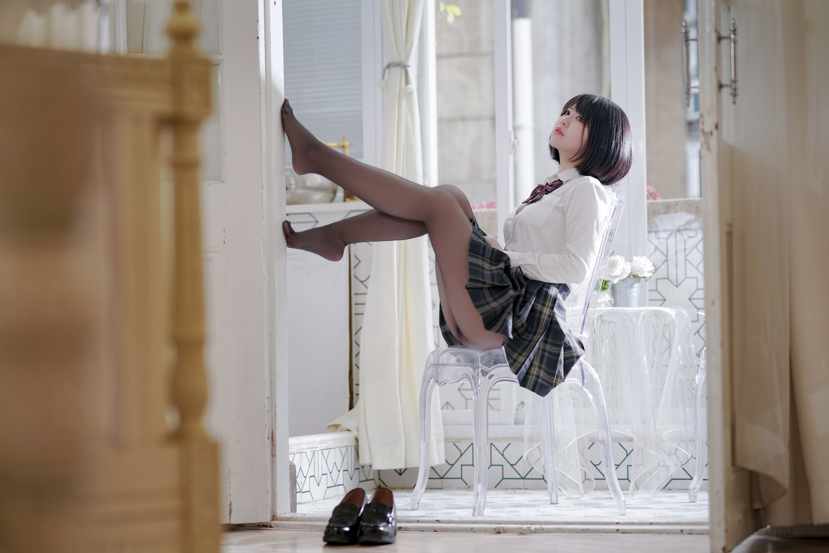  半半子 - 彼女の制服姿が好き 第52张