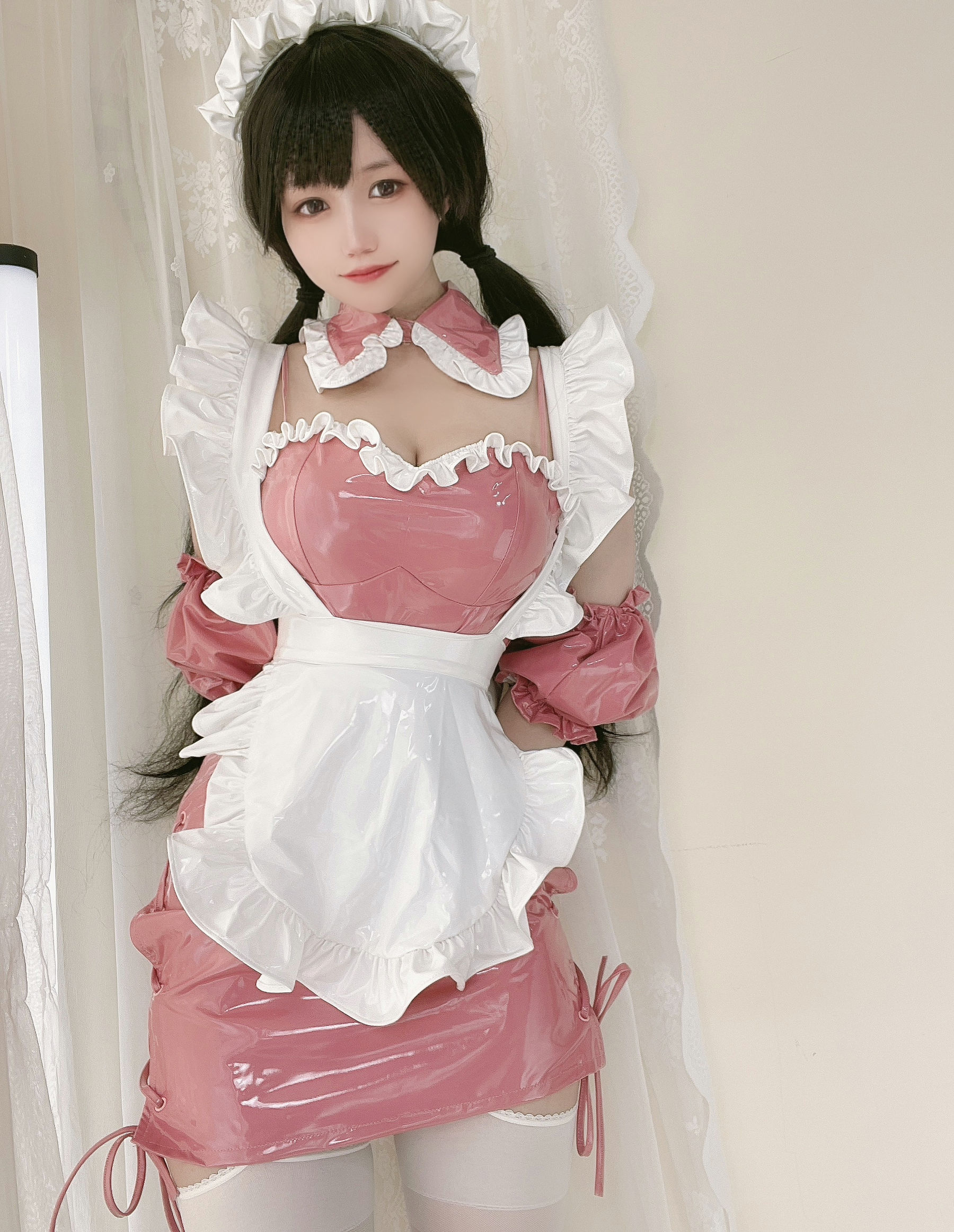  动漫博主小仓千代w - 粉色漆皮女仆 第1张