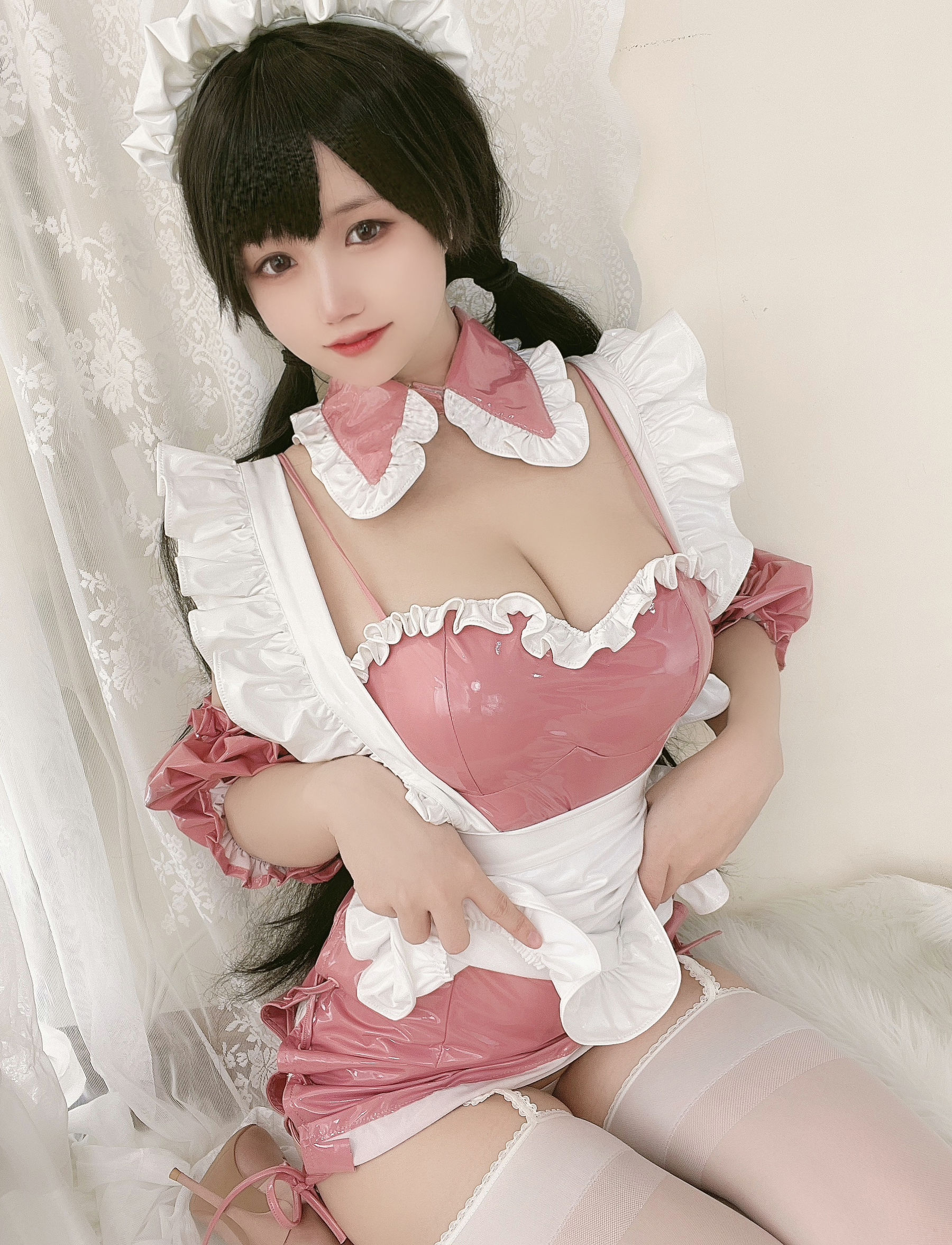  动漫博主小仓千代w - 粉色漆皮女仆 第3张