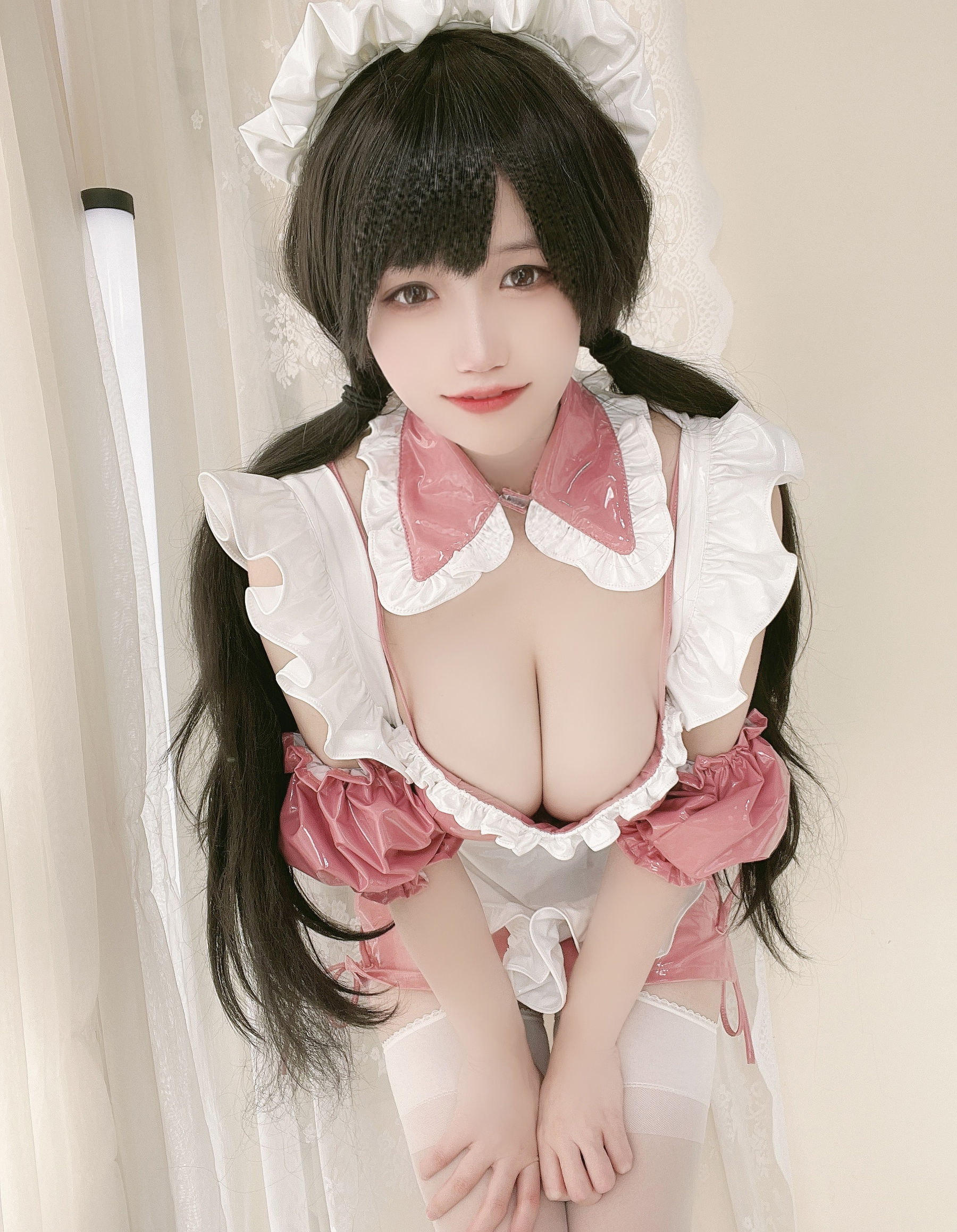  动漫博主小仓千代w - 粉色漆皮女仆 第17张