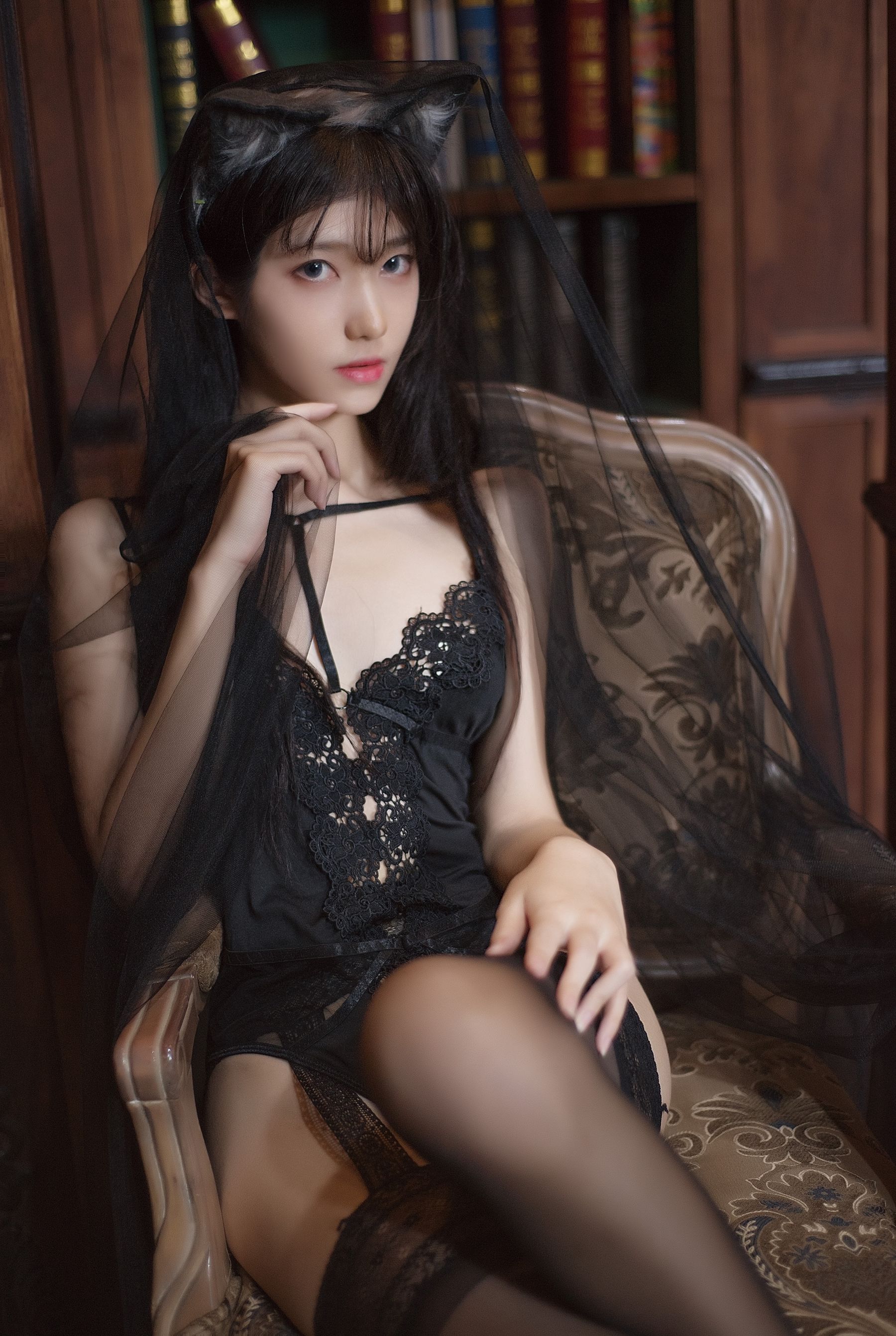  动漫博主南桃Momoko - 黑内衣 第21张