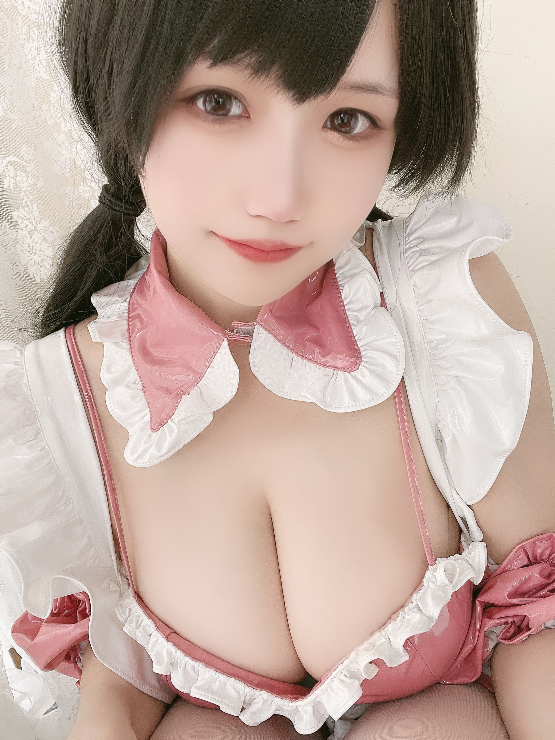  动漫博主小仓千代w - 粉色漆皮女仆 第12张