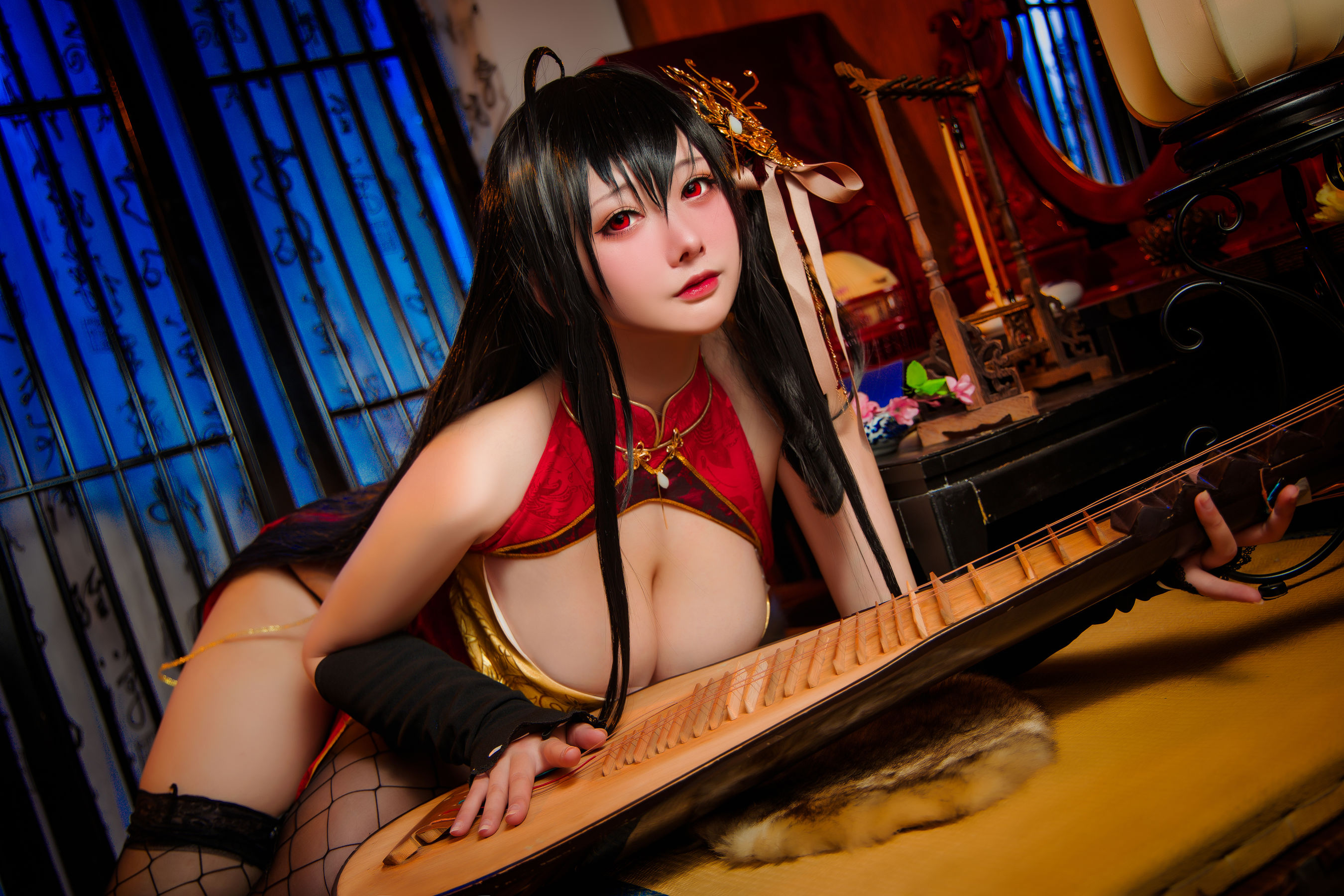  高颜值coser念念_D - 大凤旗袍 第4张