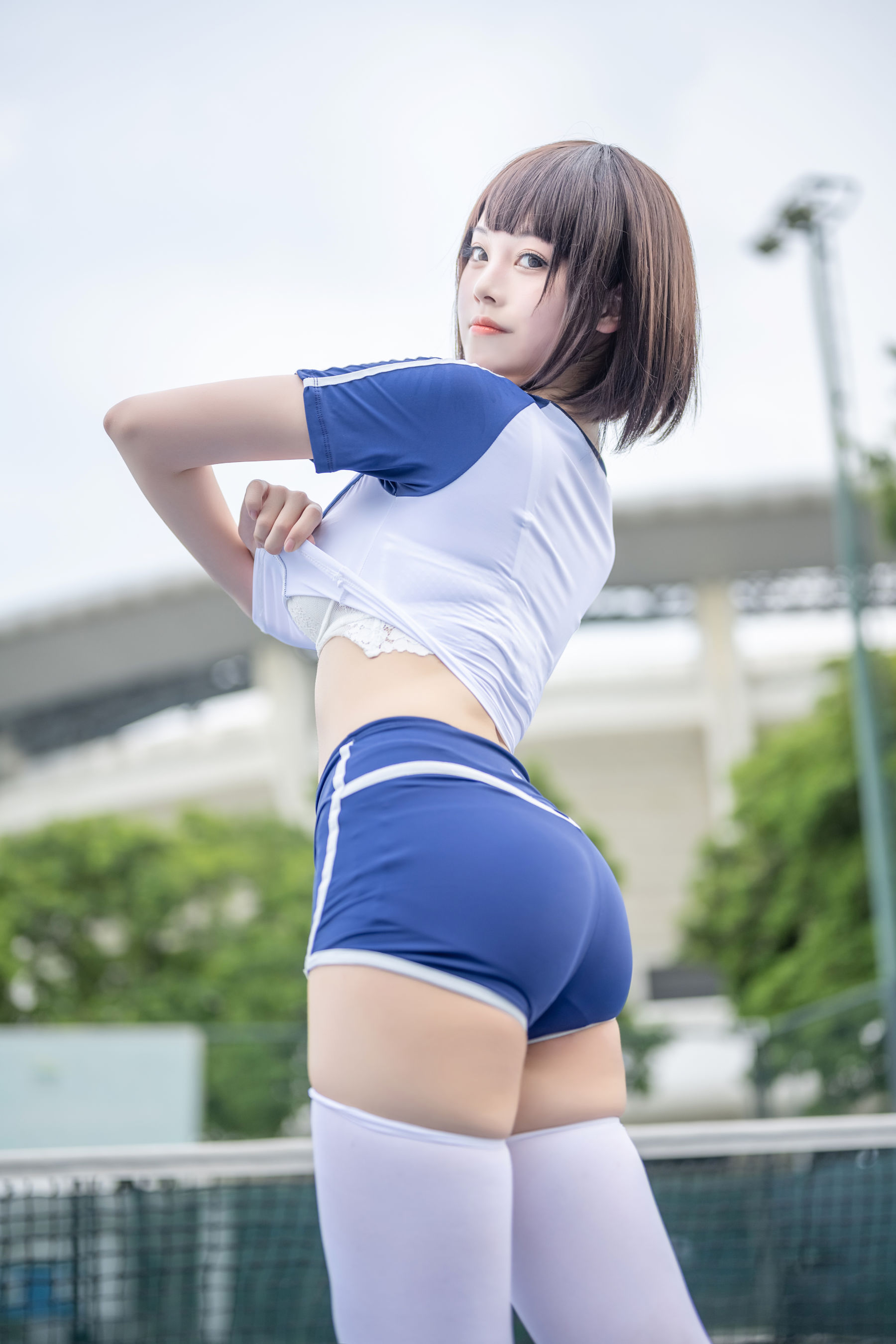  萌系小姐姐蜜汁猫裘 - 体操服 第35张