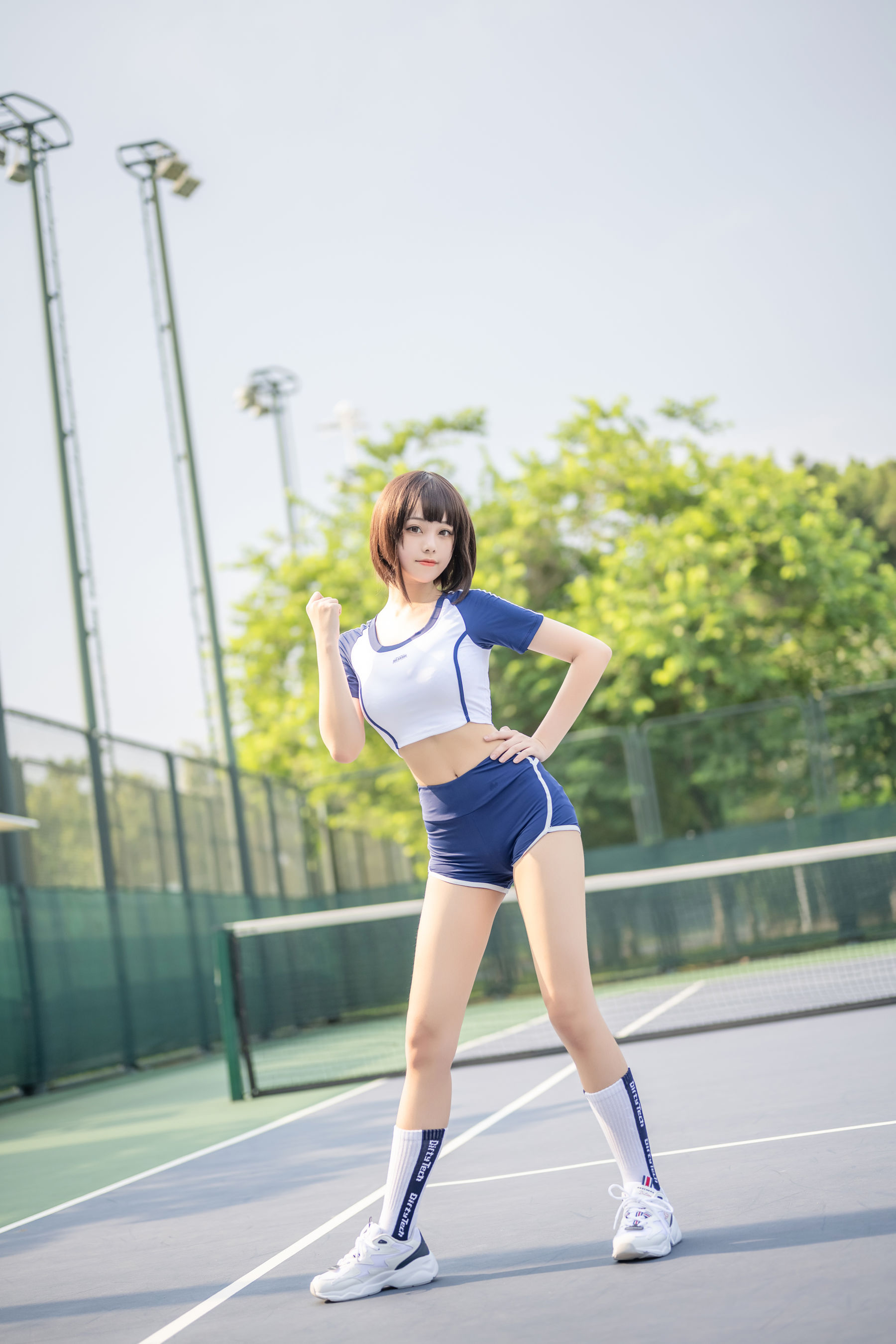  萌系小姐姐蜜汁猫裘 - 体操服 第18张