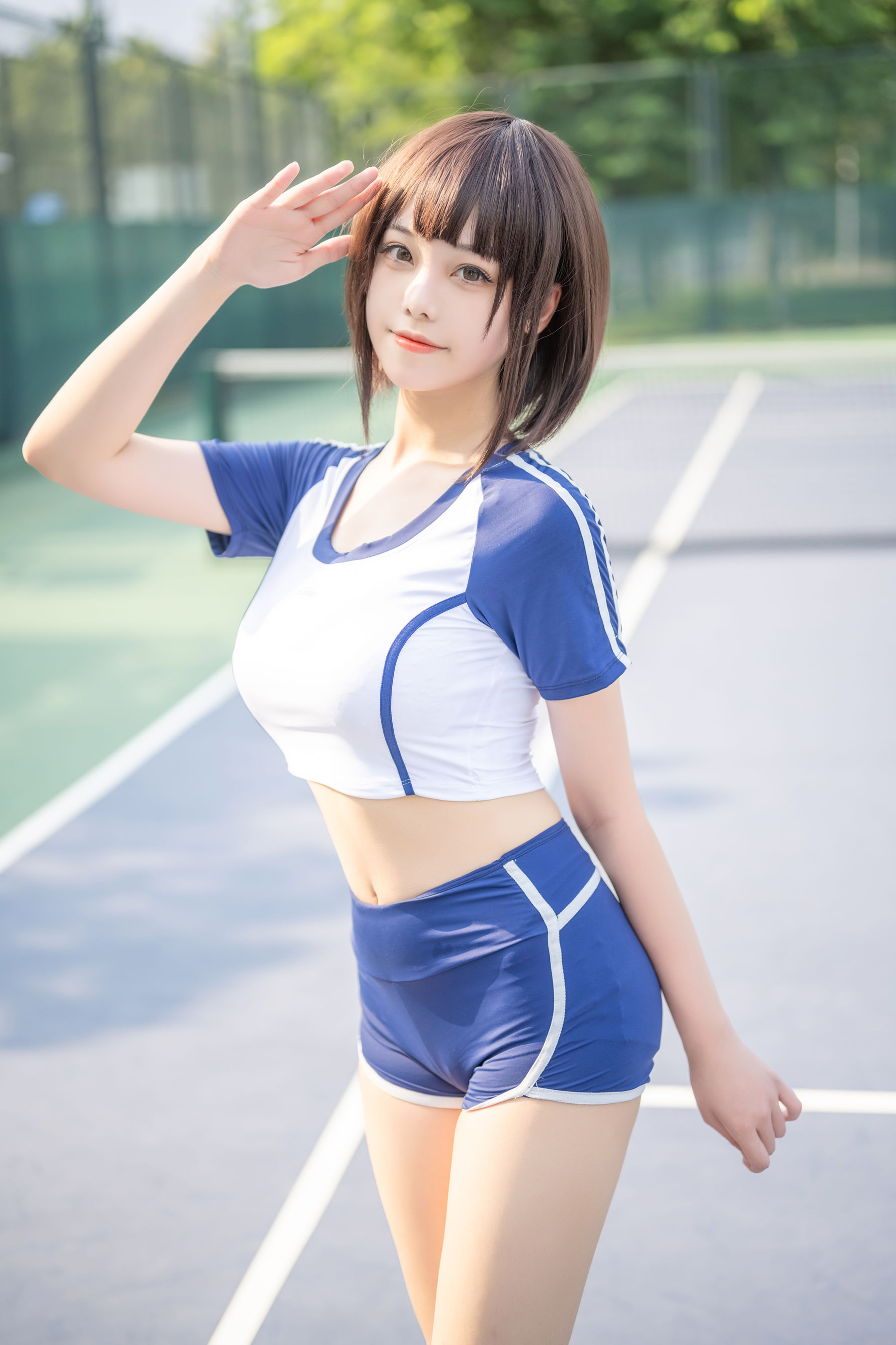  萌系小姐姐蜜汁猫裘 - 体操服 第19张