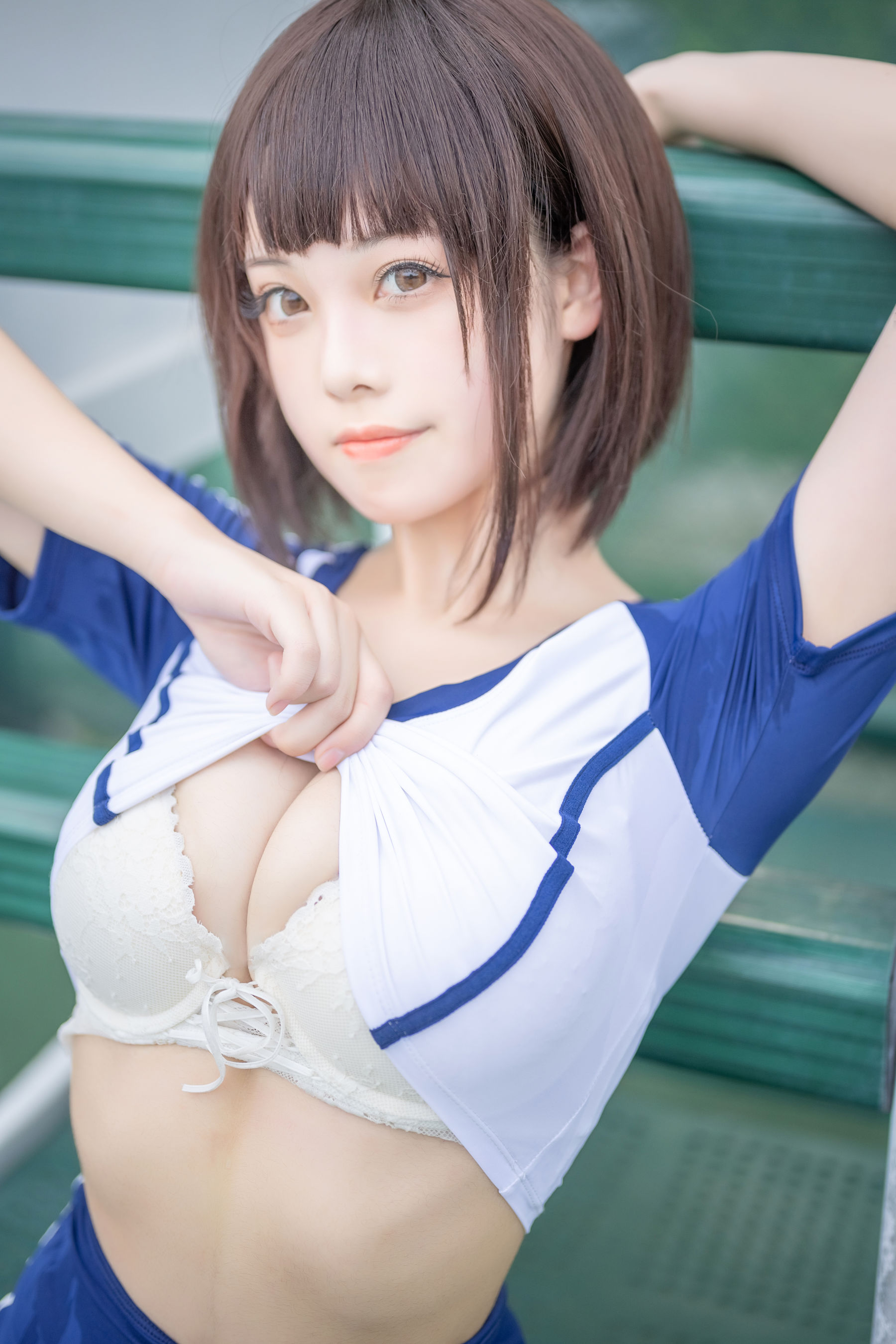  萌系小姐姐蜜汁猫裘 - 体操服 第46张
