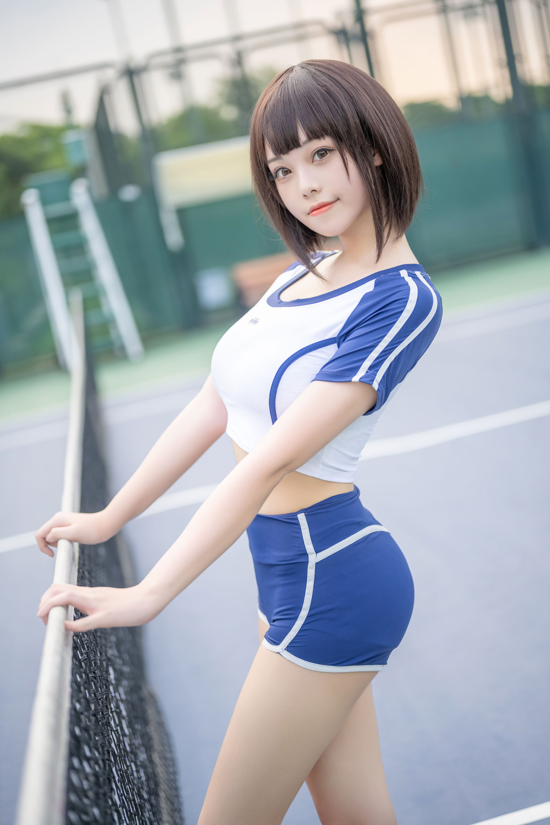  萌系小姐姐蜜汁猫裘 - 体操服 第9张