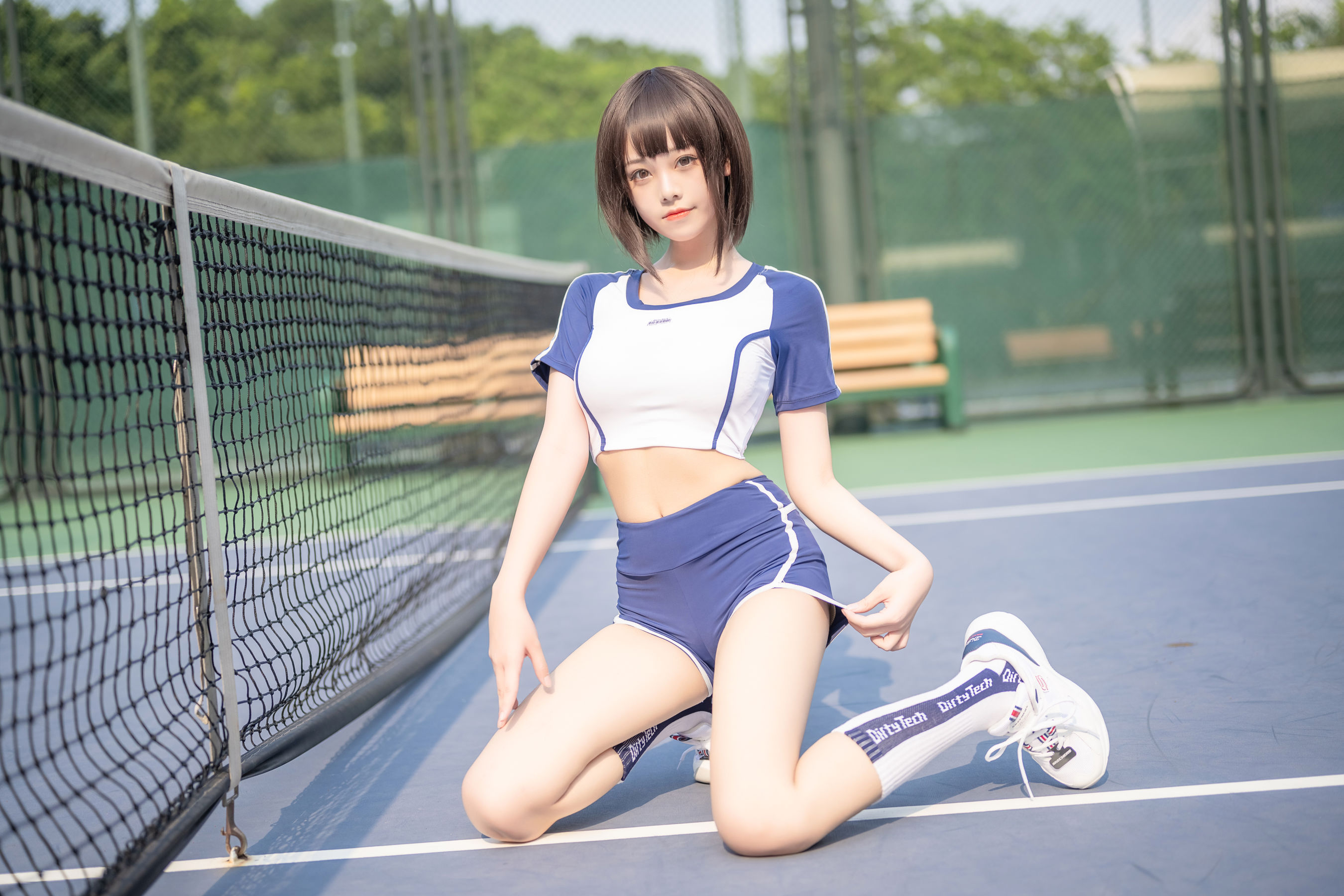  萌系小姐姐蜜汁猫裘 - 体操服 第15张