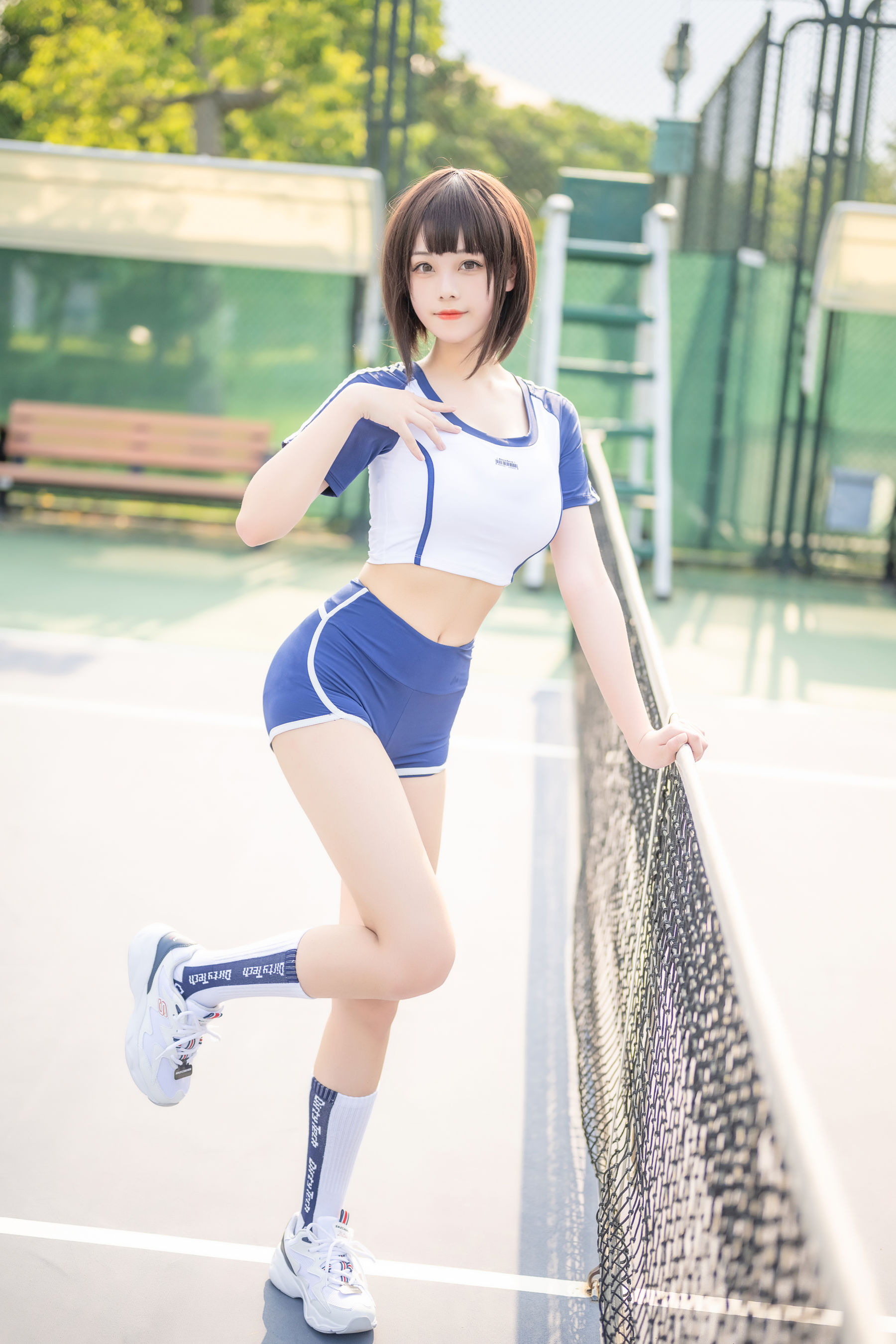  萌系小姐姐蜜汁猫裘 - 体操服 第1张