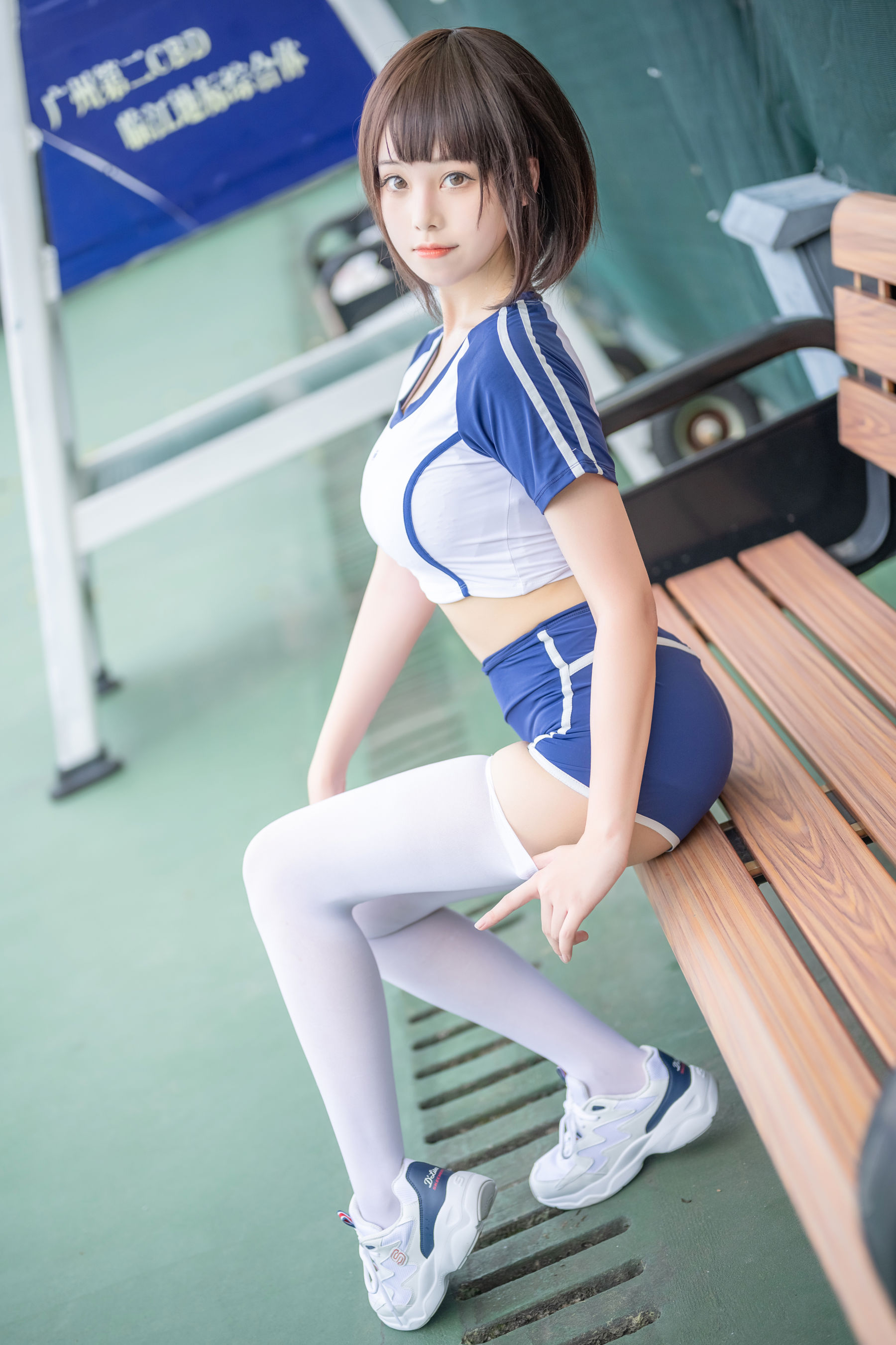  萌系小姐姐蜜汁猫裘 - 体操服 第54张