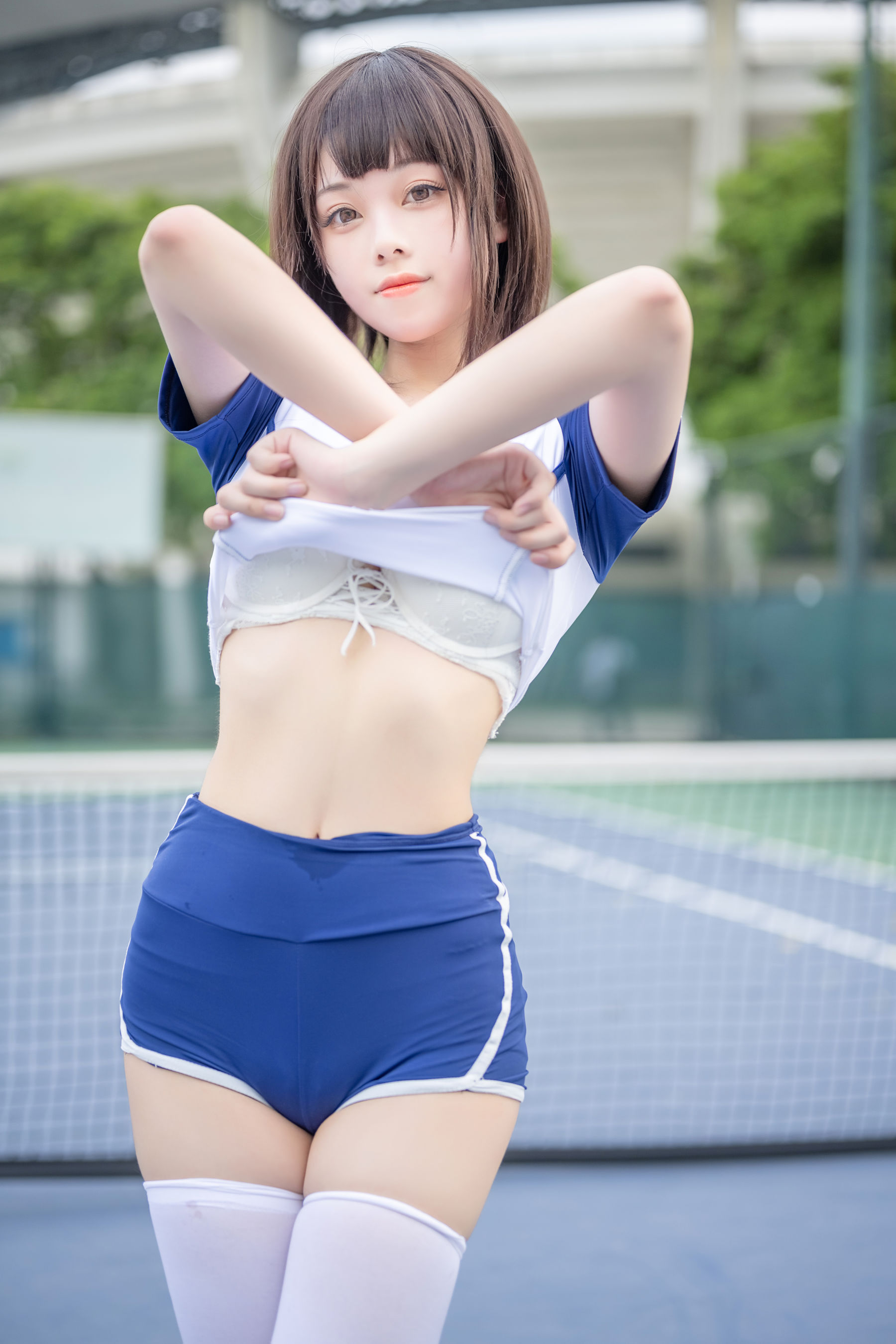  萌系小姐姐蜜汁猫裘 - 体操服 第36张