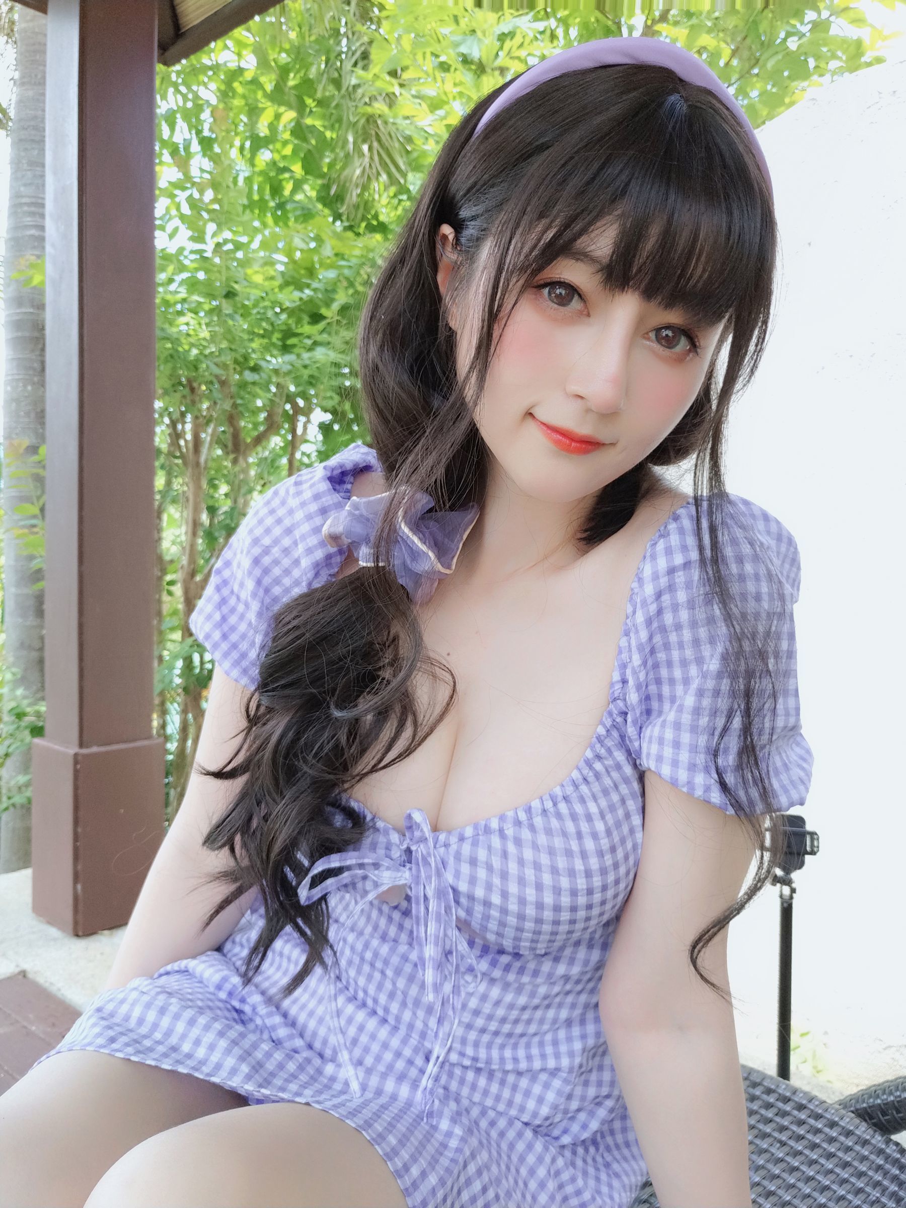  Coser小姐姐白银 - 夏日的格子连衣裙 第33张
