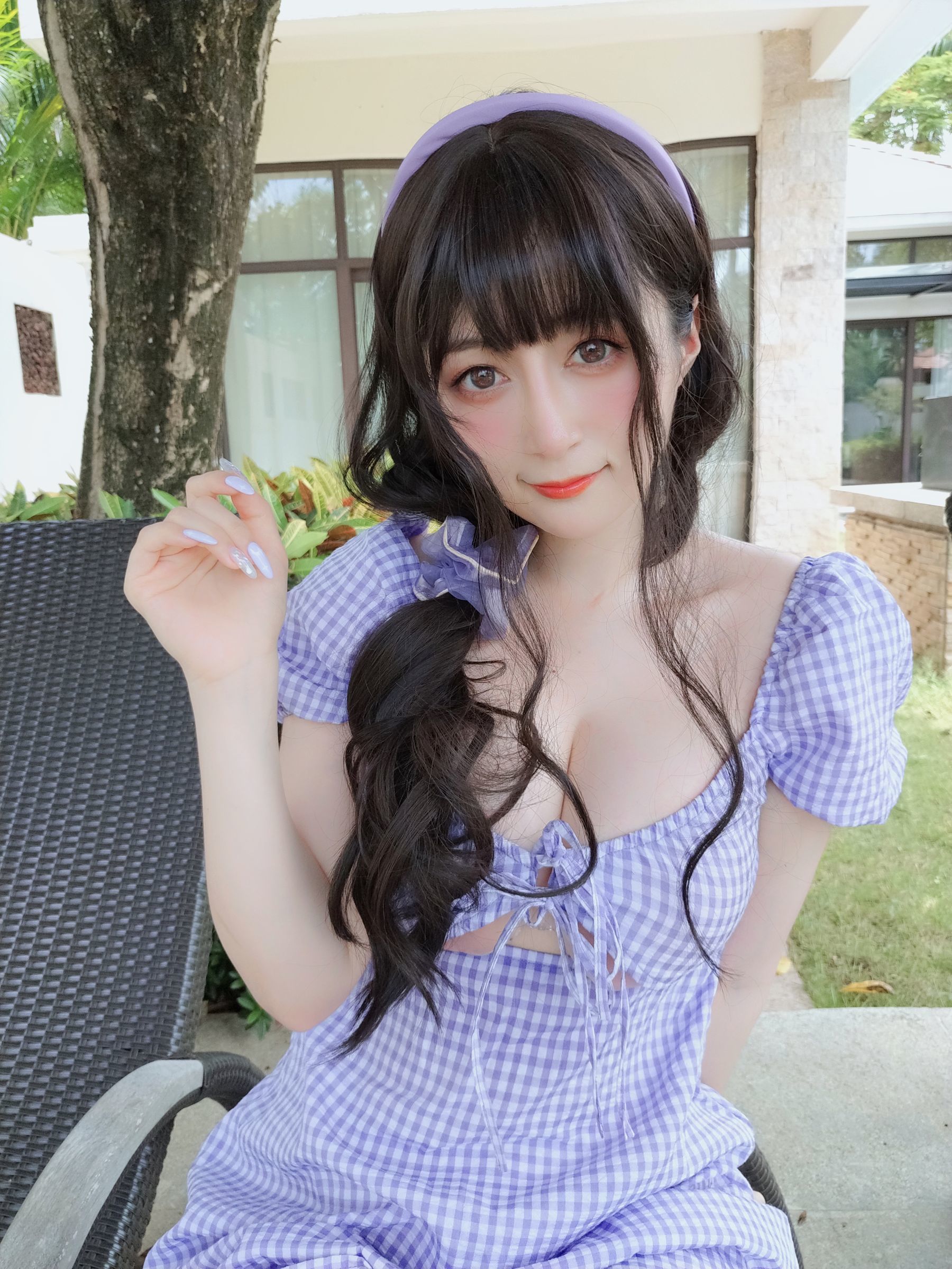  Coser小姐姐白银 - 夏日的格子连衣裙 第31张