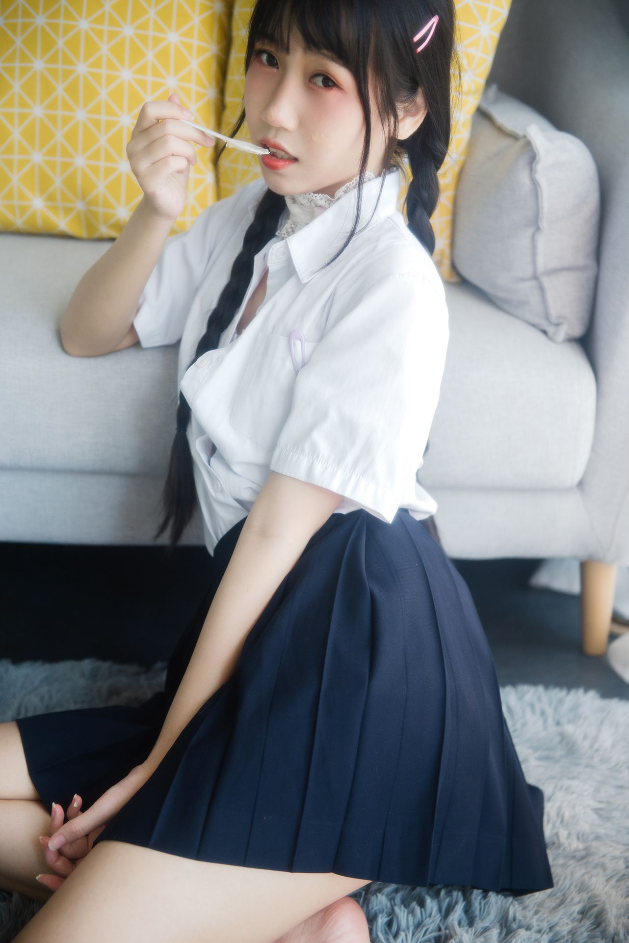  微博人气Coser不呆猫 - 奶油少女 第26张