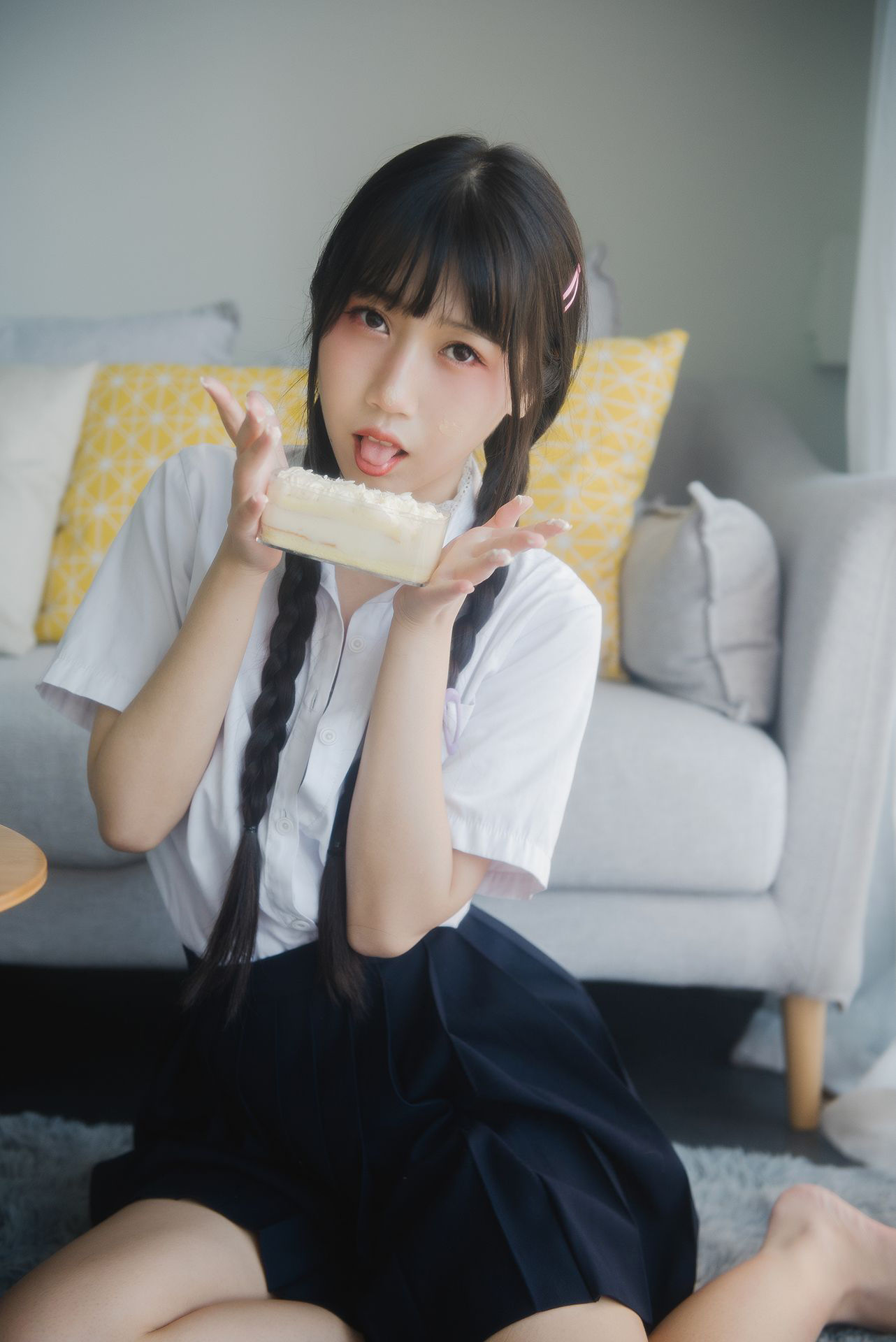  微博人气Coser不呆猫 - 奶油少女 第19张