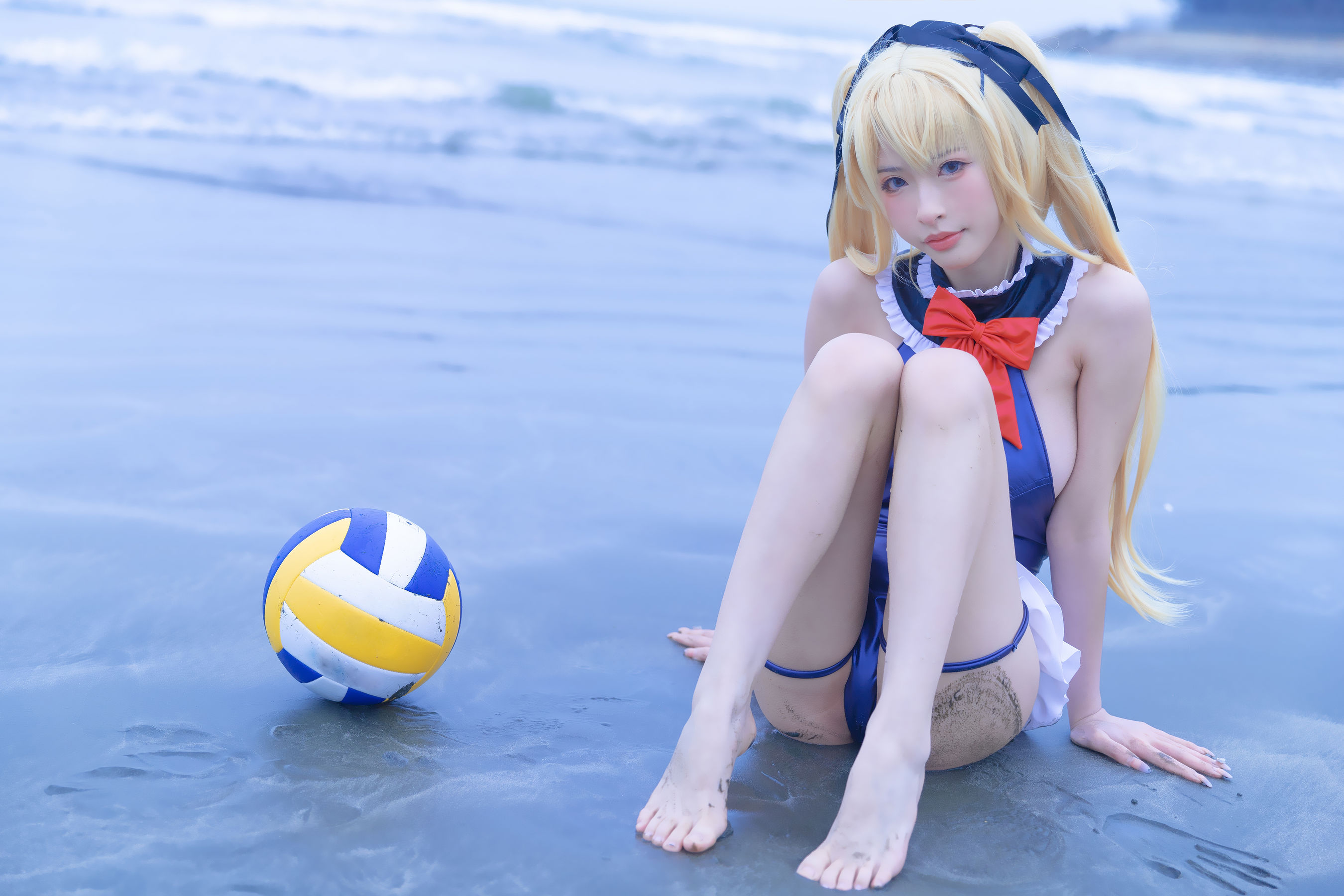  尤物清水由乃 - 玛丽萝丝蓝色泳衣 第34张