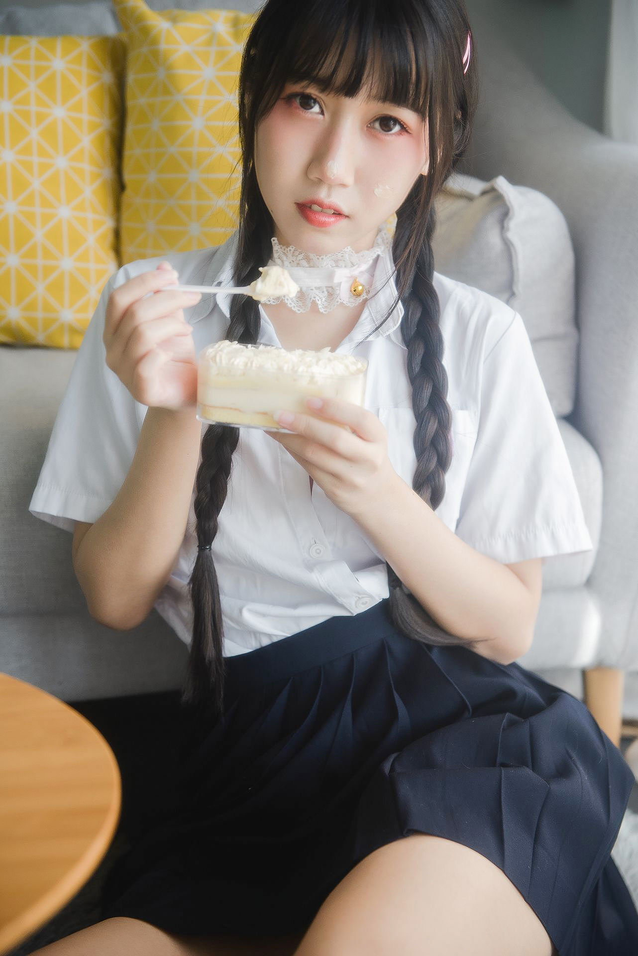  微博人气Coser不呆猫 - 奶油少女 第9张