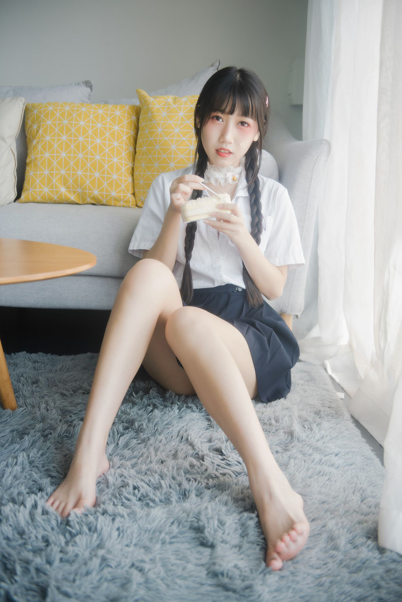  微博人气Coser不呆猫 - 奶油少女 第4张