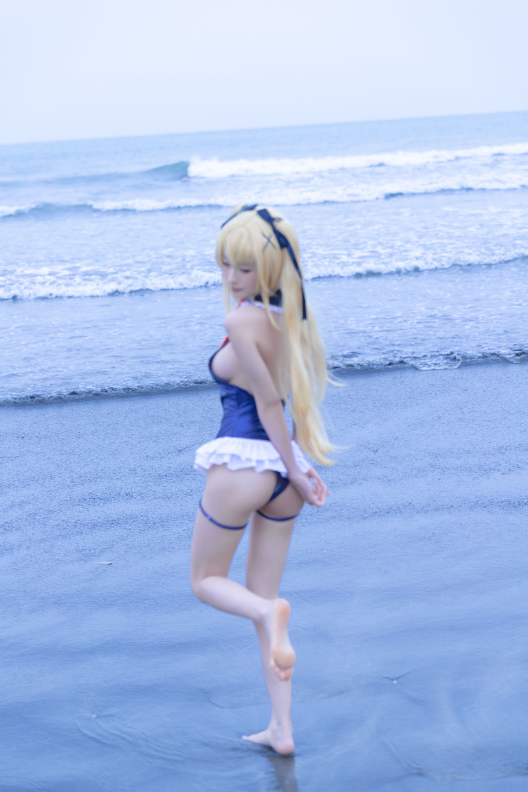  尤物清水由乃 - 玛丽萝丝蓝色泳衣 第23张