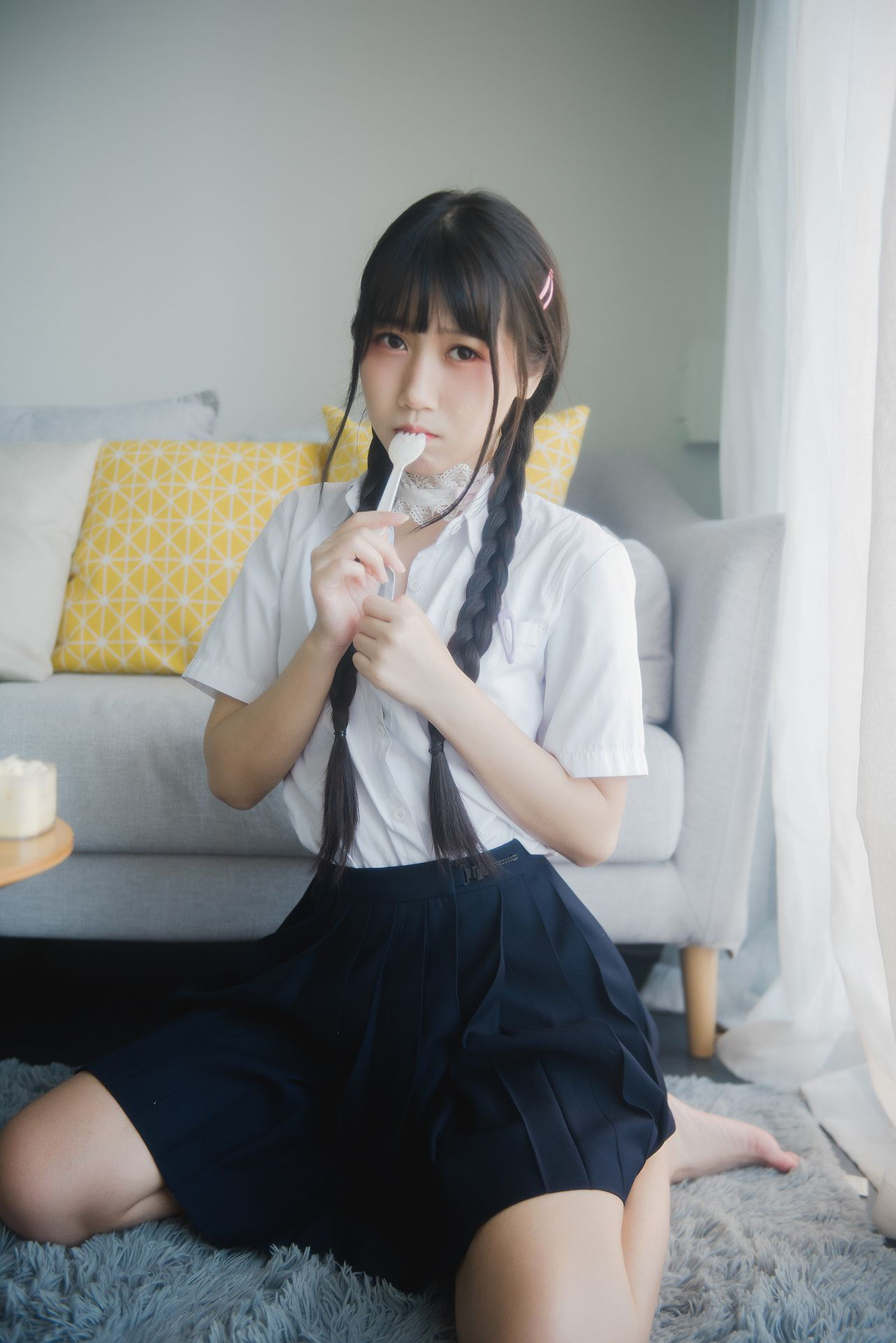  微博人气Coser不呆猫 - 奶油少女 第23张
