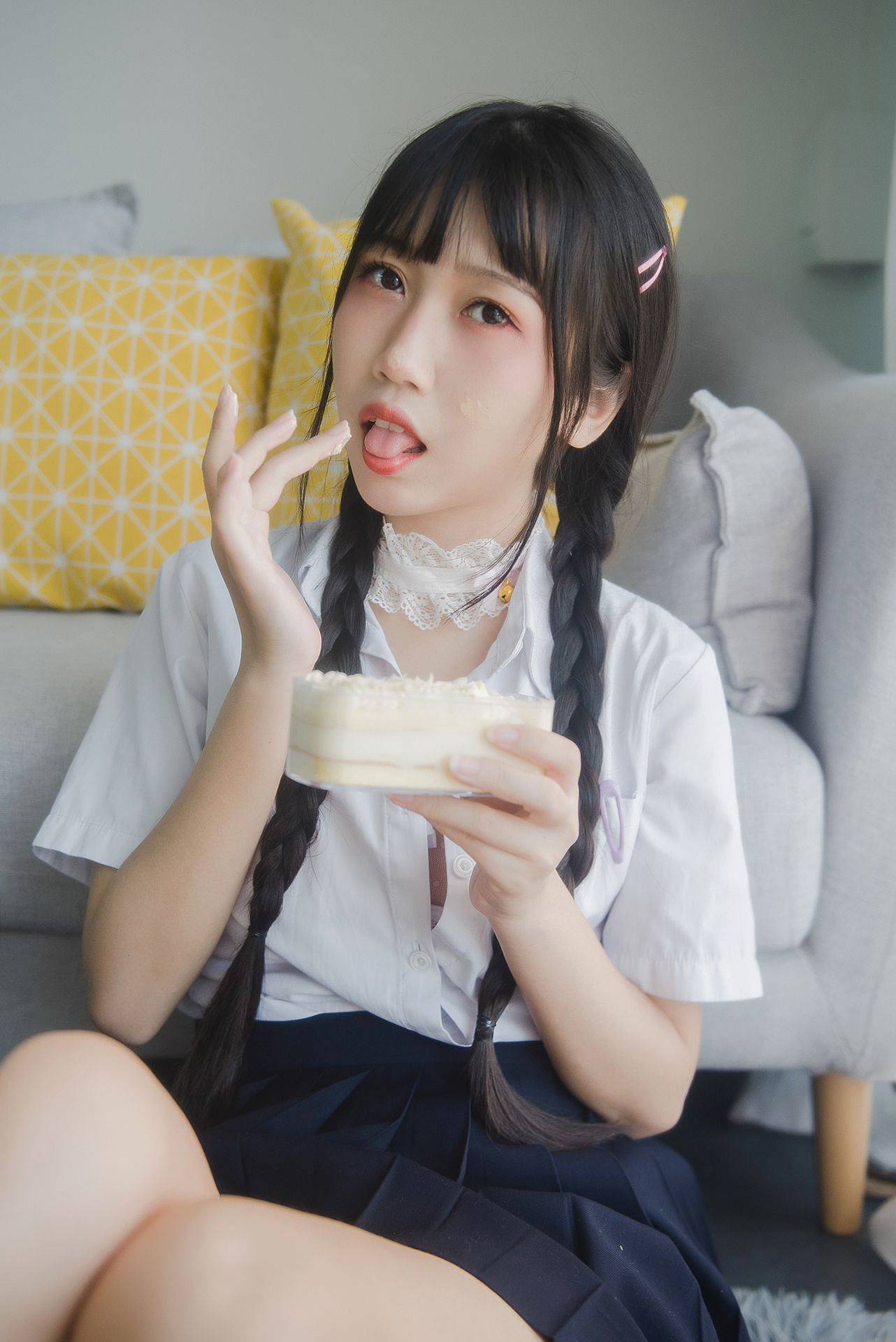  微博人气Coser不呆猫 - 奶油少女 第13张