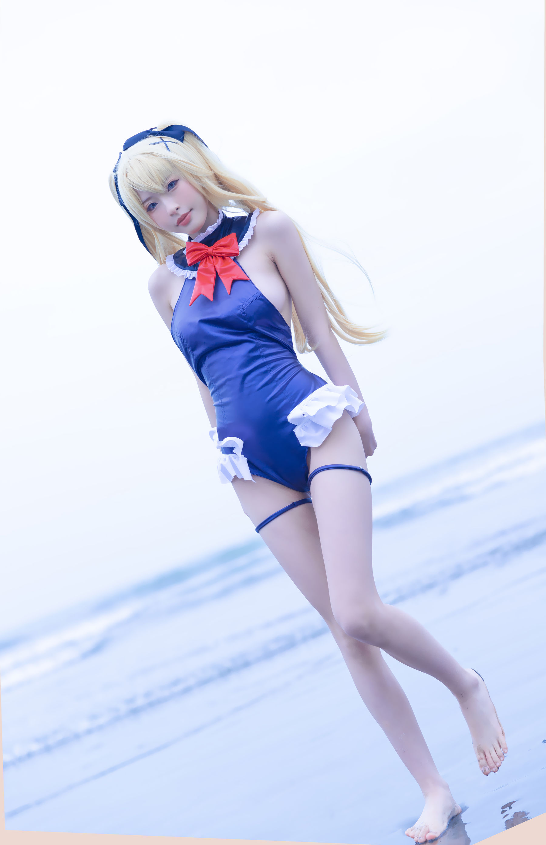  尤物清水由乃 - 玛丽萝丝蓝色泳衣 第17张