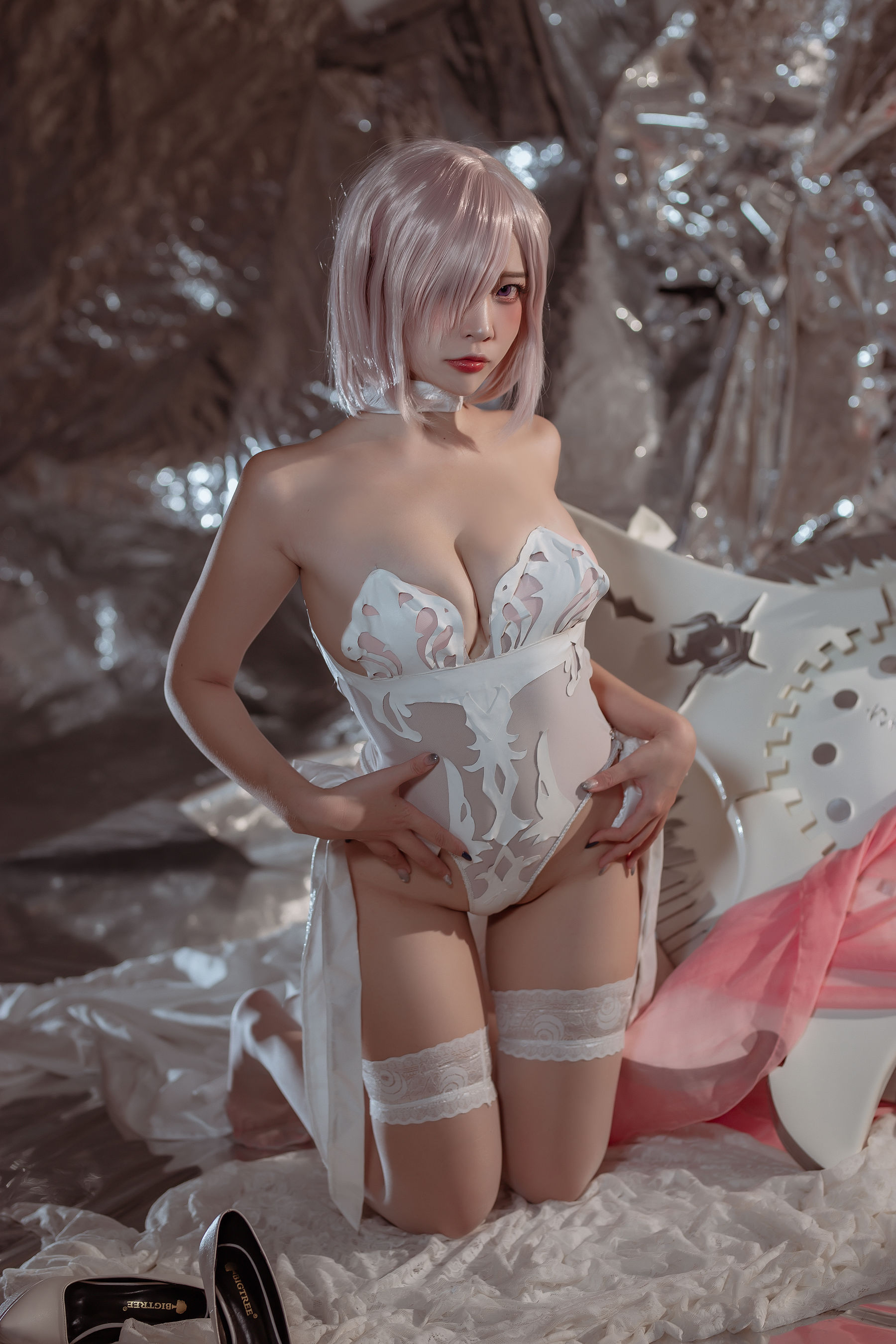  人气Coser二佐Nisa - fate玛修婚纱 第29张